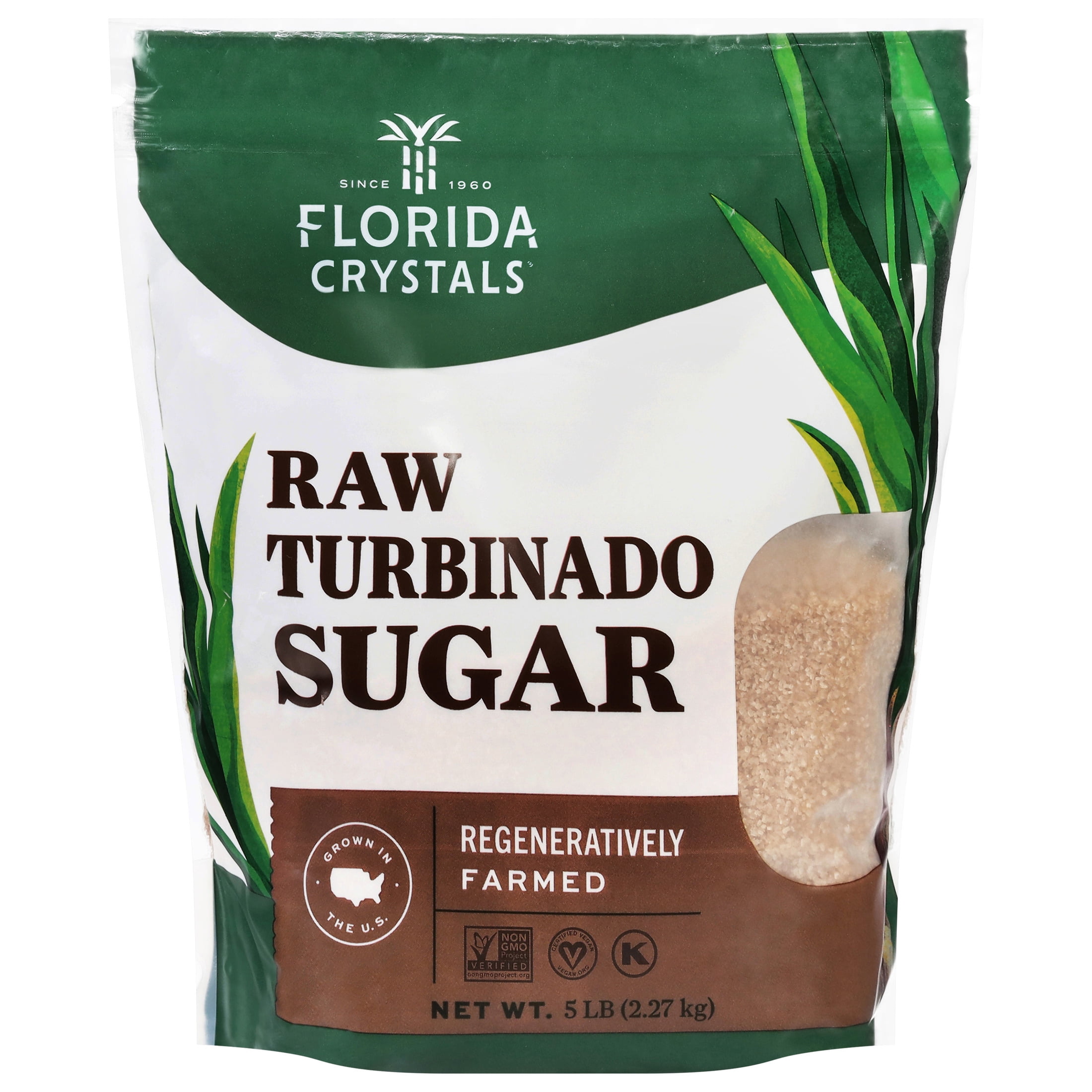 Florida Crystals Raw Turbinado Sugar 5 lb.