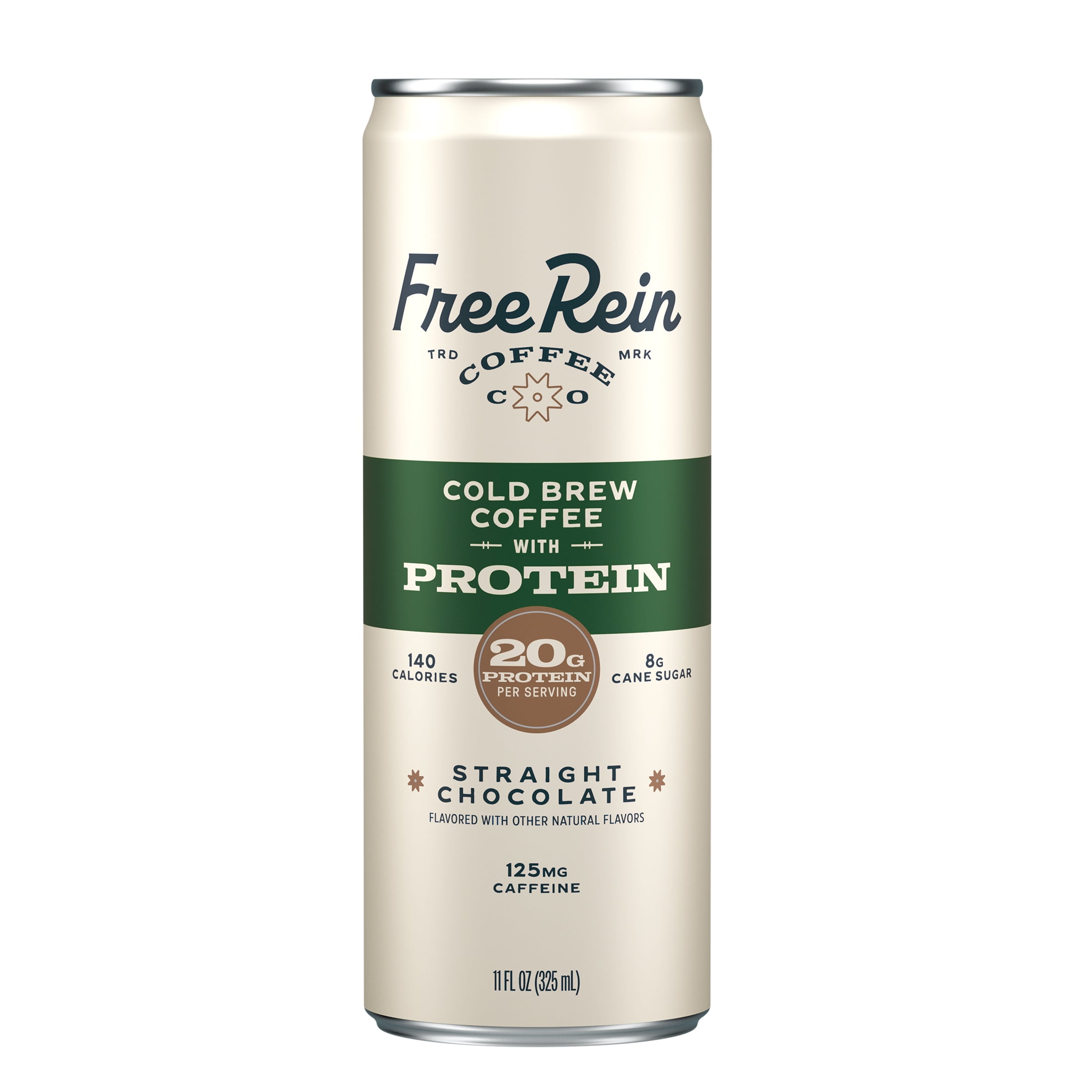 Free Rein Coffee Company Ready to Drink Chocolate Protein Cold Brew, 11 fl oz Can