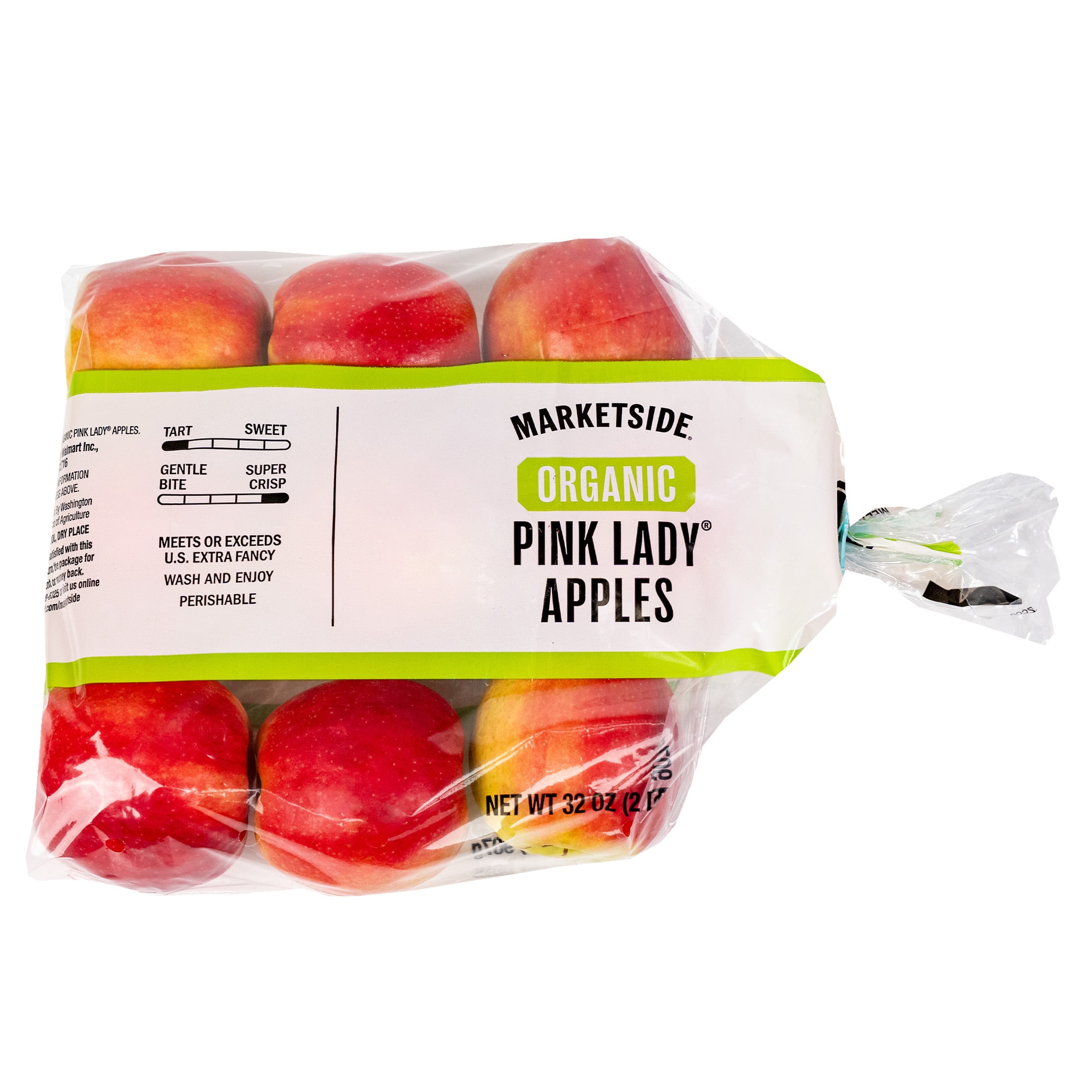 Fresh Organic Pink Lady Apples, 2 lb Pouch
