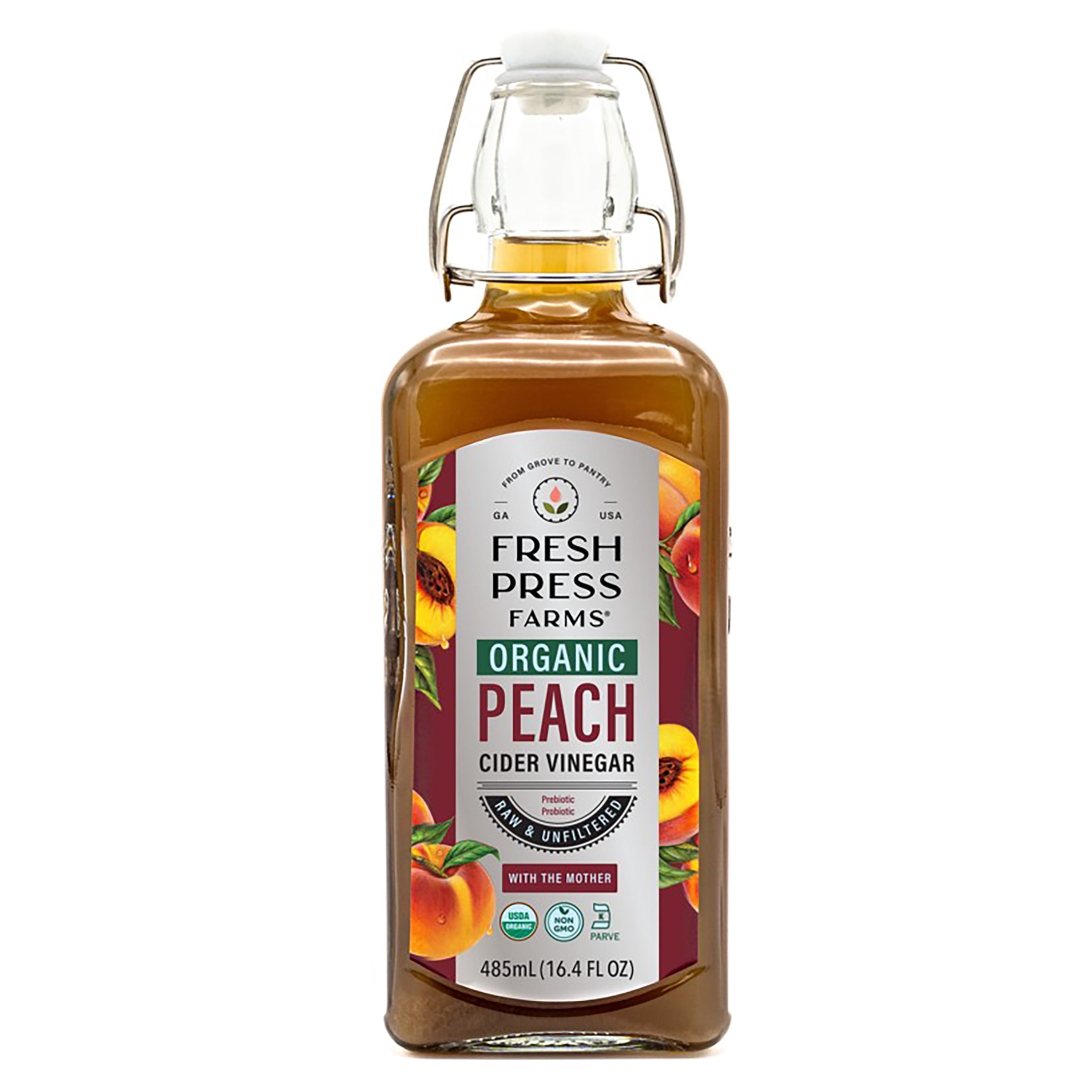 Fresh Press Farms Organic Peach Cider Vinegar 16.4 fl oz