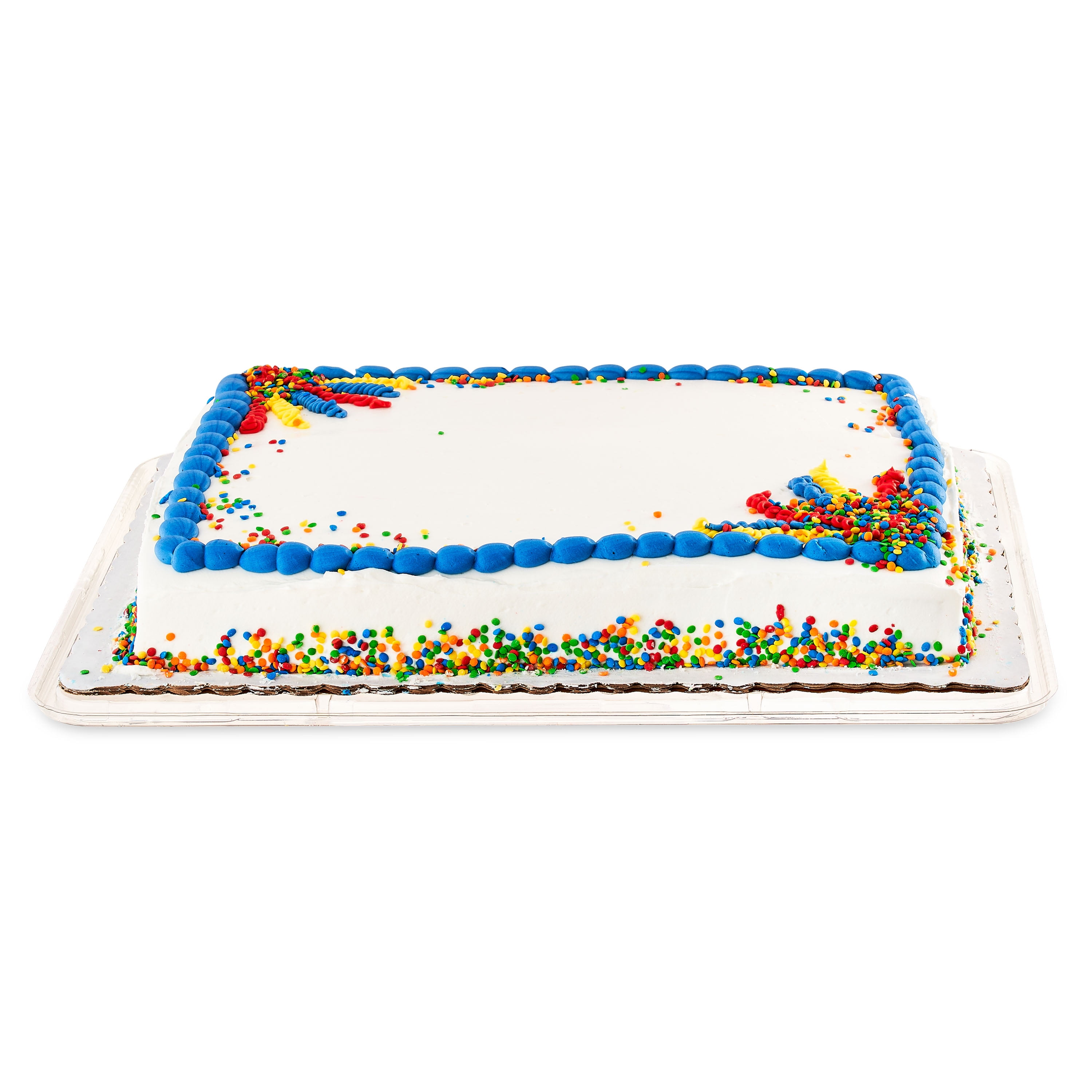 Freshness Guaranteed 1/2 Sheet White Cake, Buttercream Icing, 6 lbs 15 oz (Refrigerated)