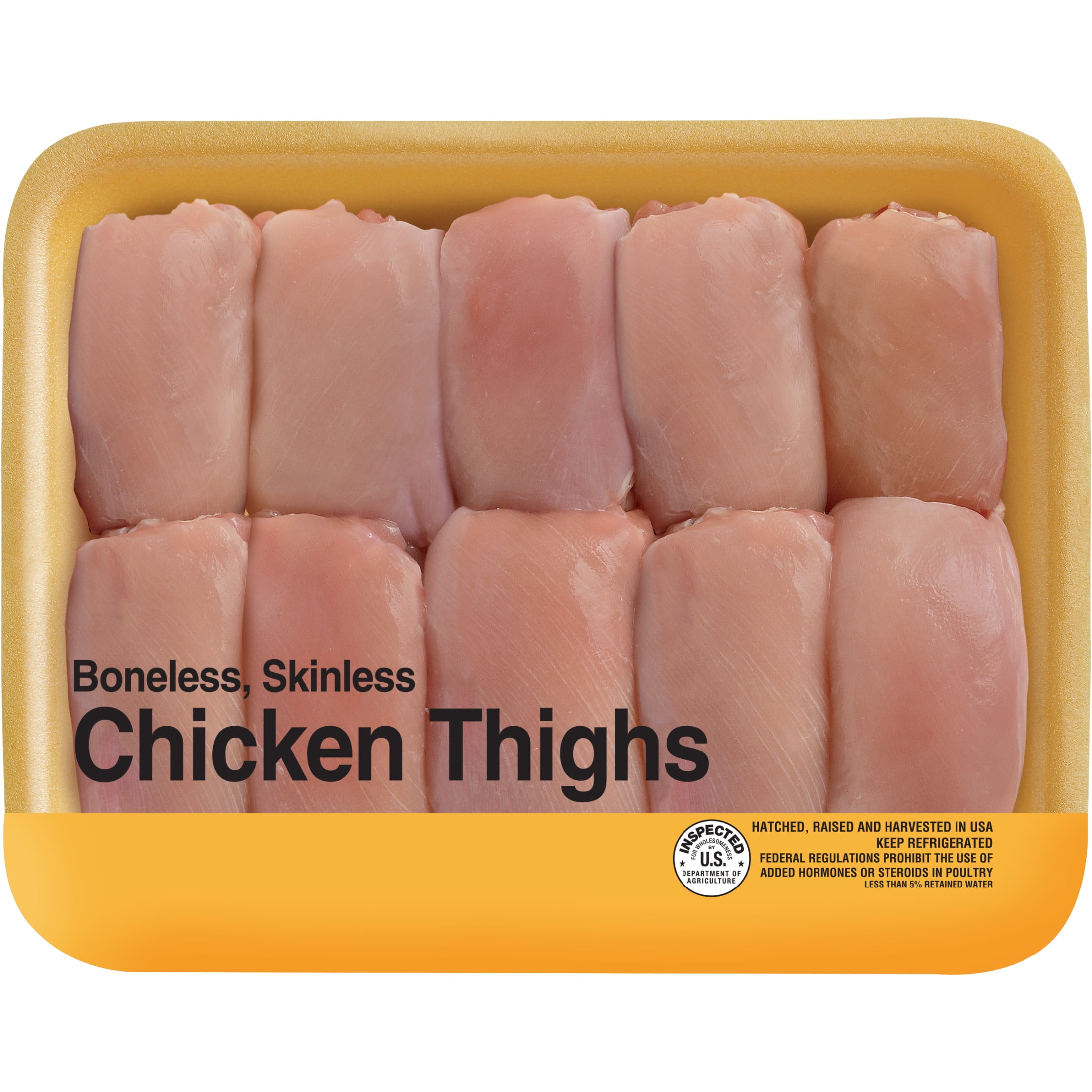 Freshness Guaranteed Boneless Skinless Chicken Thighs, 1.75 - 4.8 lb Tray