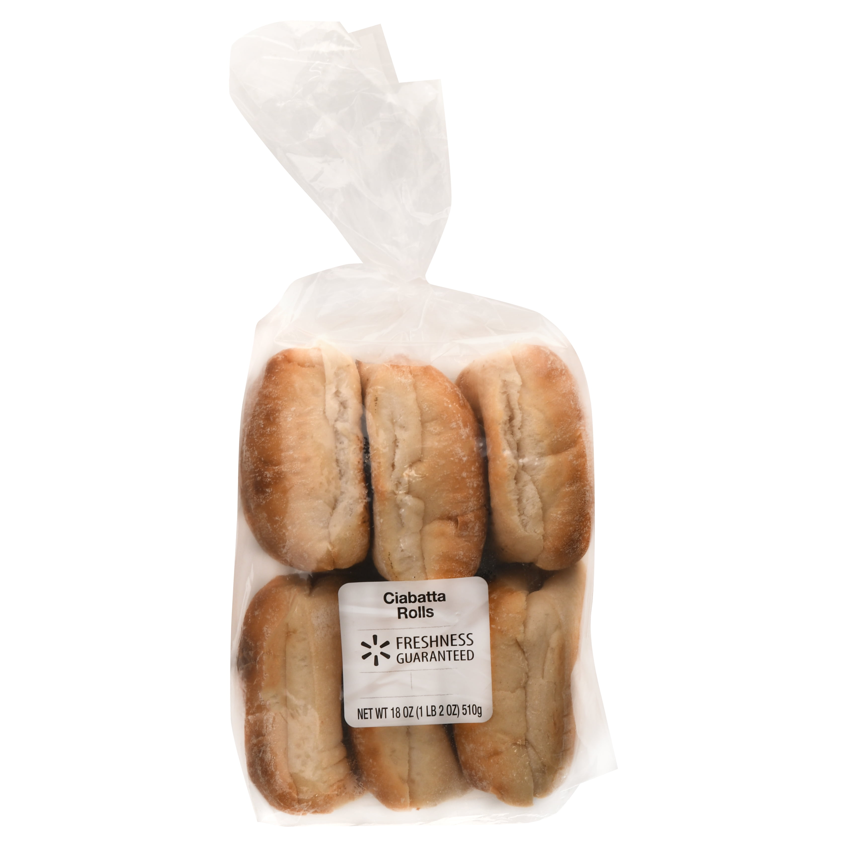 Freshness Guaranteed, Ciabatta Rolls, 18 oz, 6 count