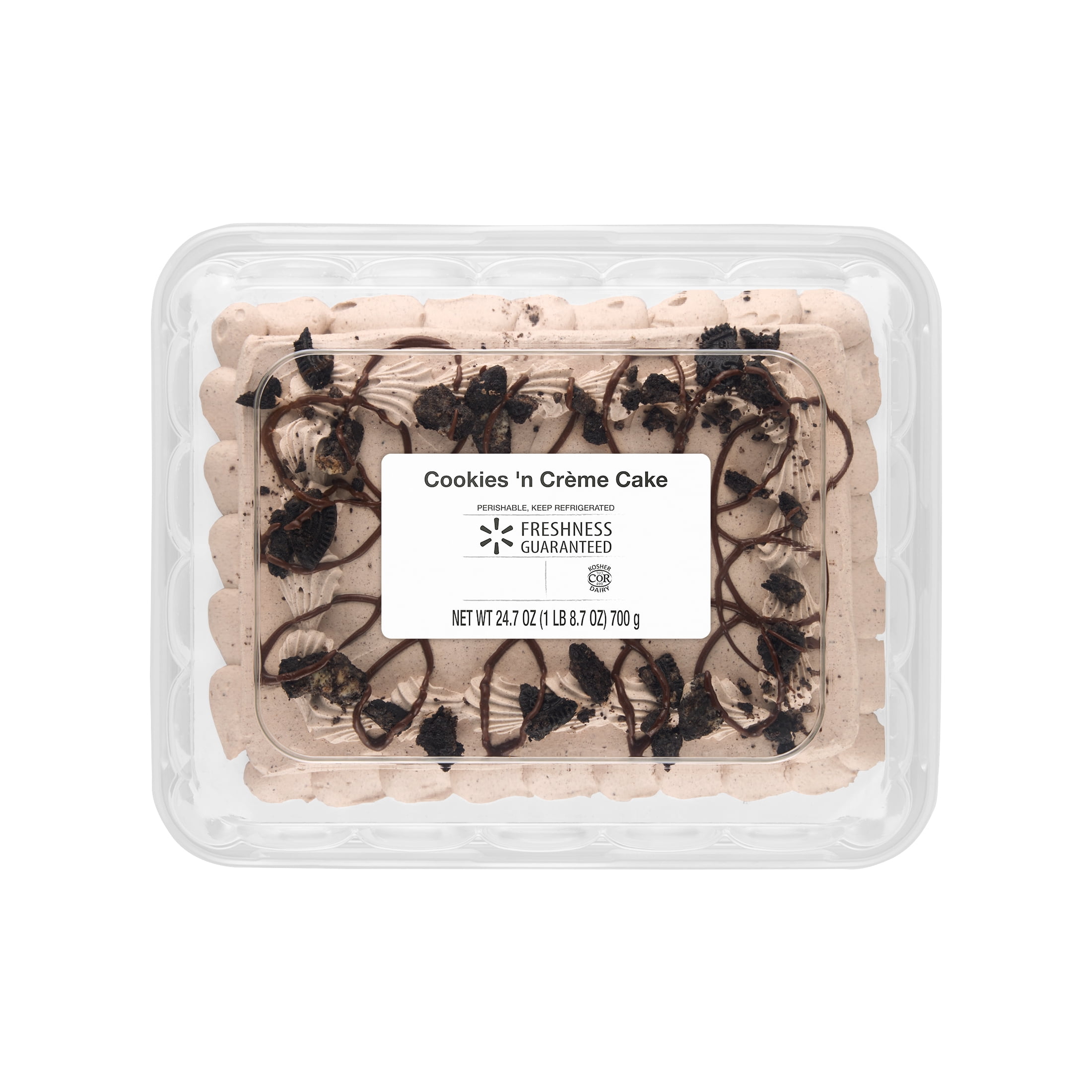 Freshness Guaranteed Cookies & Creme Cake, Whipped Topping, 24.7 oz