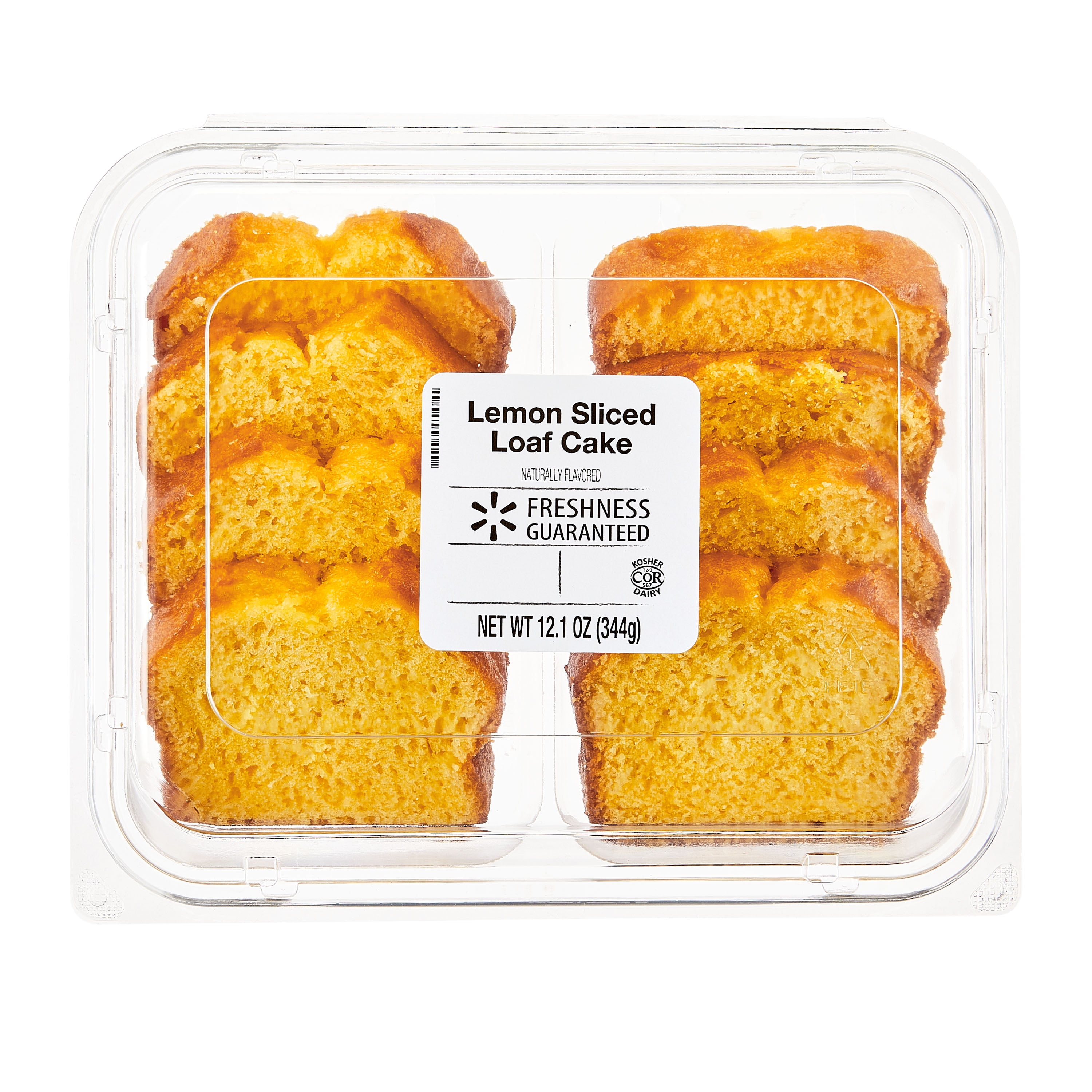 Freshness Guaranteed Pre-Sliced Lemon Cake, 12 oz, 8 Count, Shelf-Stable