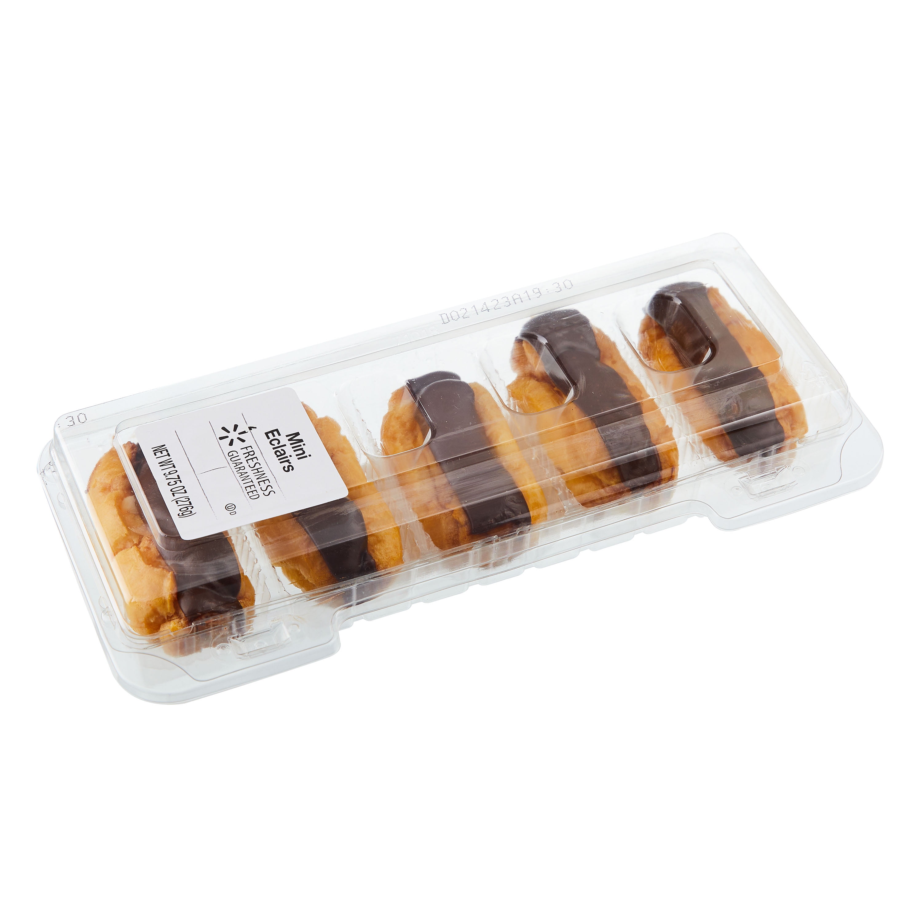Freshness Guaranteed Mini Eclairs, 9.75 oz, 5 Count (Shelf-Stable) Baked, Iced, Clam Shell