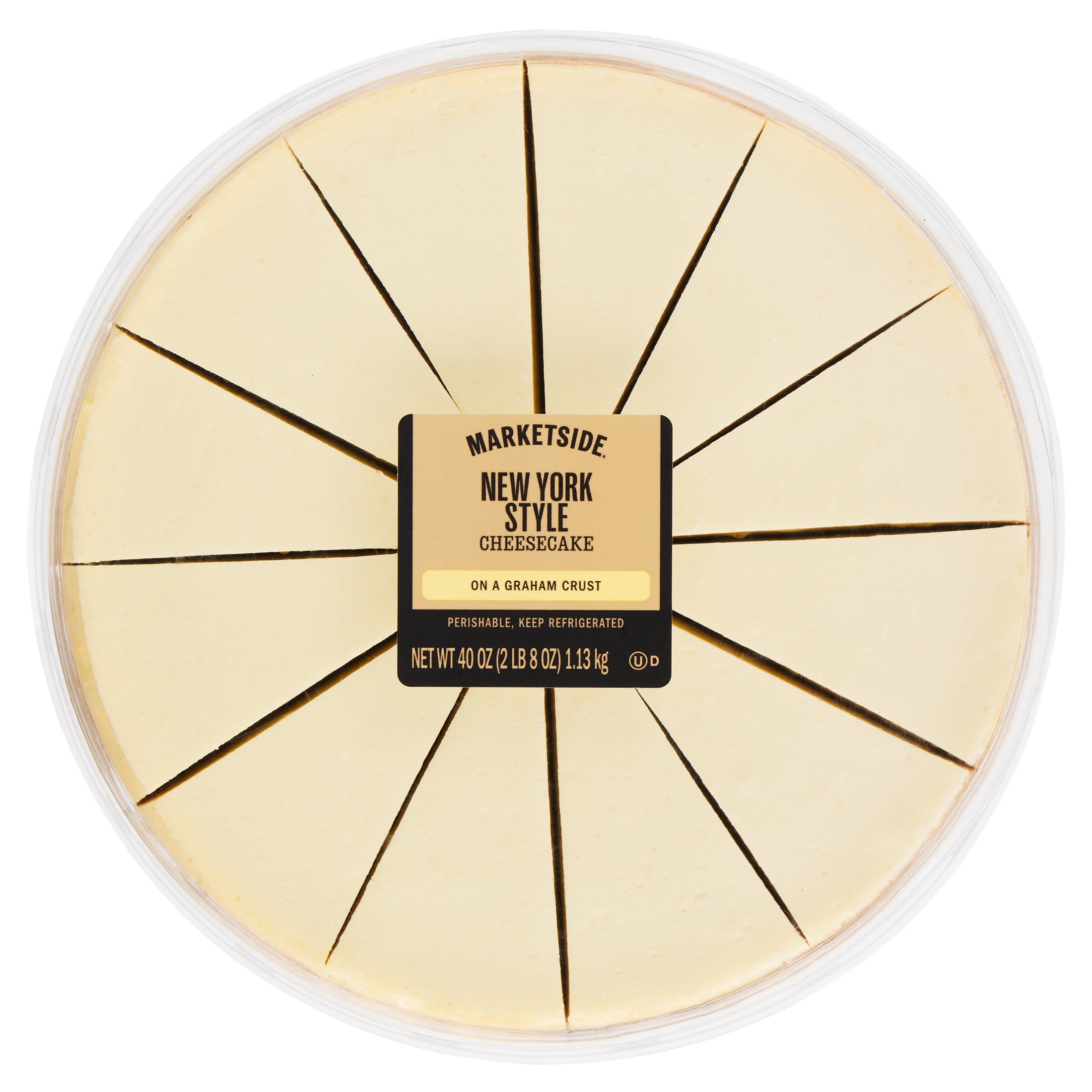 Freshness Guaranteed New York Style Full Cheesecake, 40 oz, 12 Count (Refrigerated)