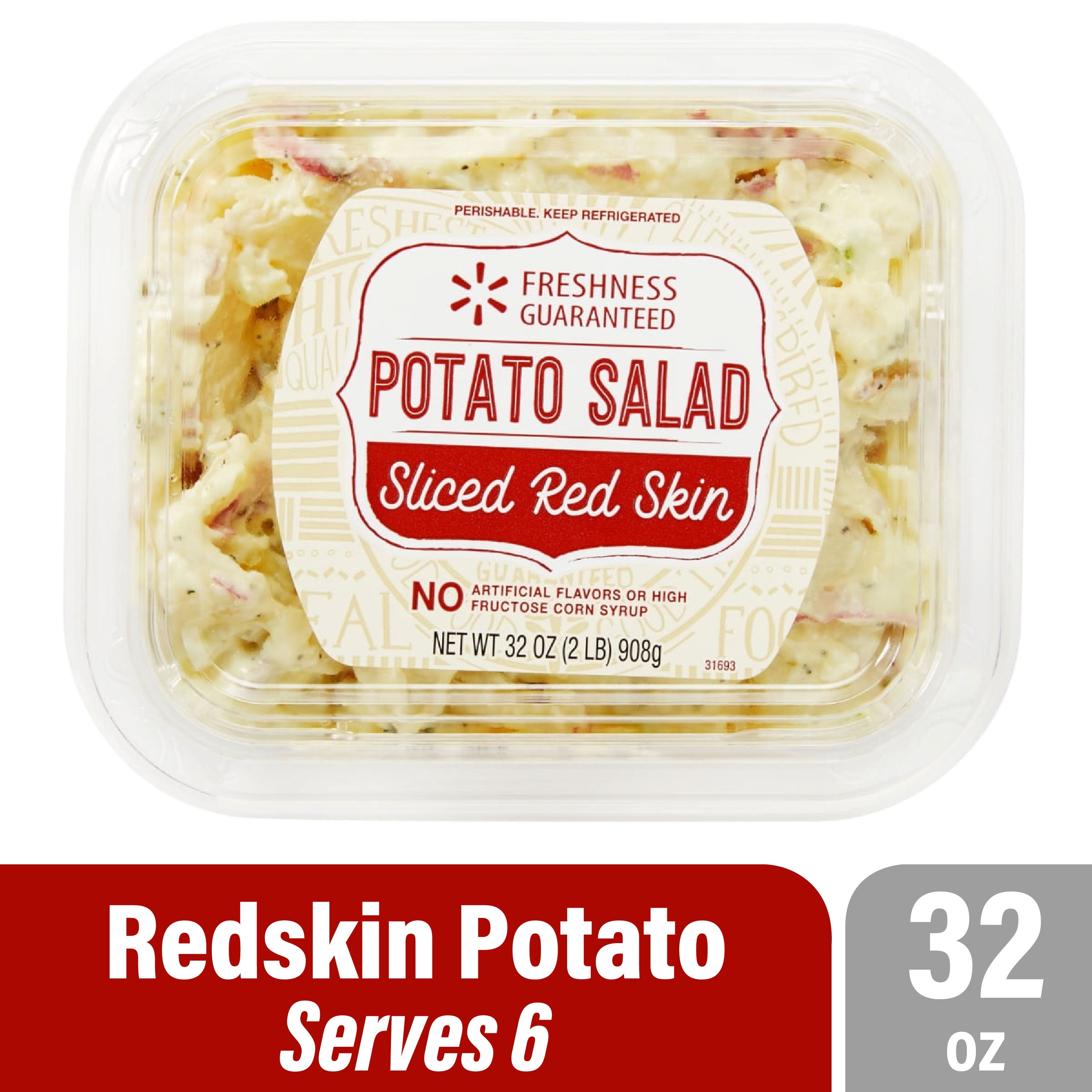 Freshness Guaranteed Premium Ready-to-Serve Redskin Potato Salad Family Tub, 32 oz (Refrigerated)