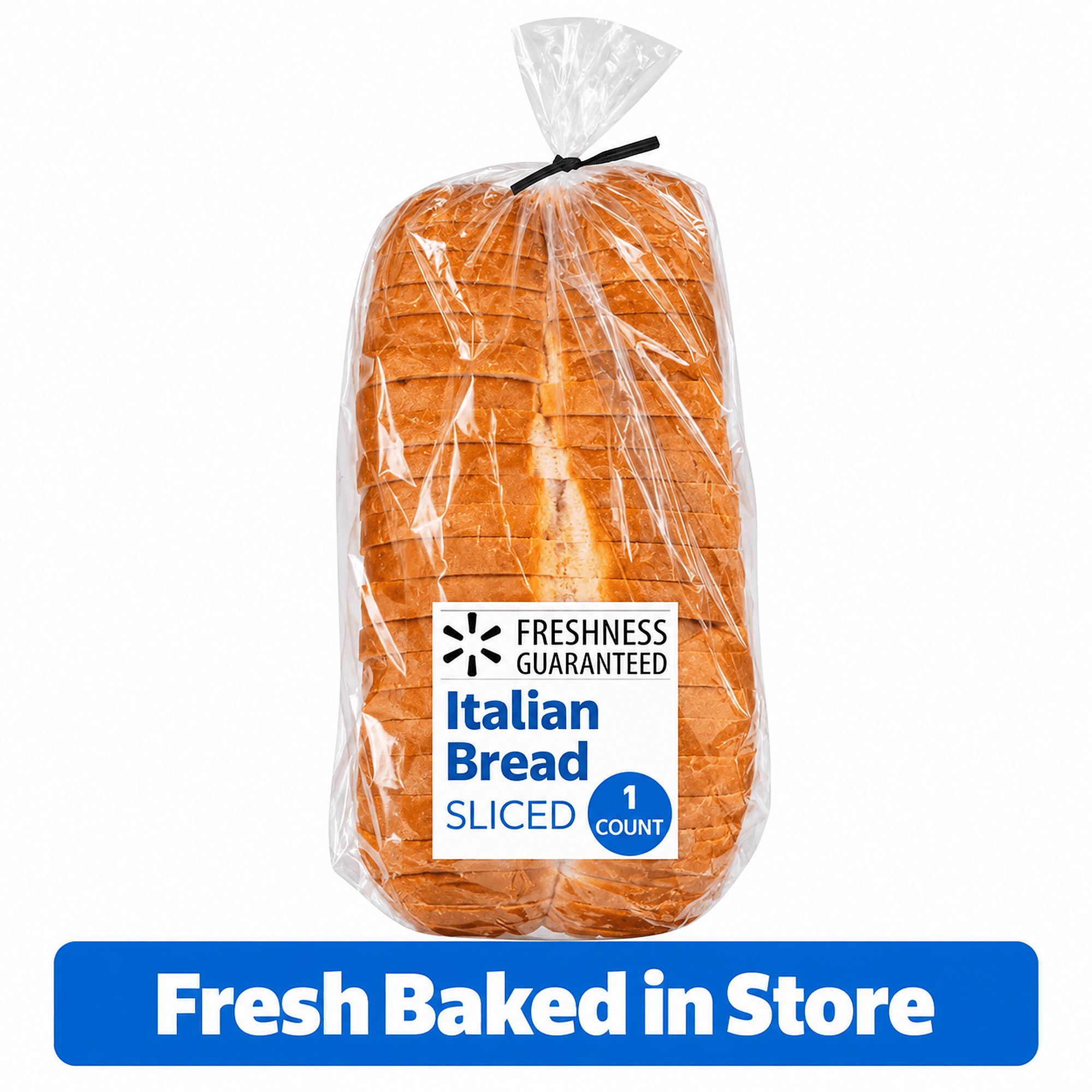 Freshness Guaranteed Sliced Italian Bread, Baked Fresh In-Store, White, 14 oz, 1 Loaf