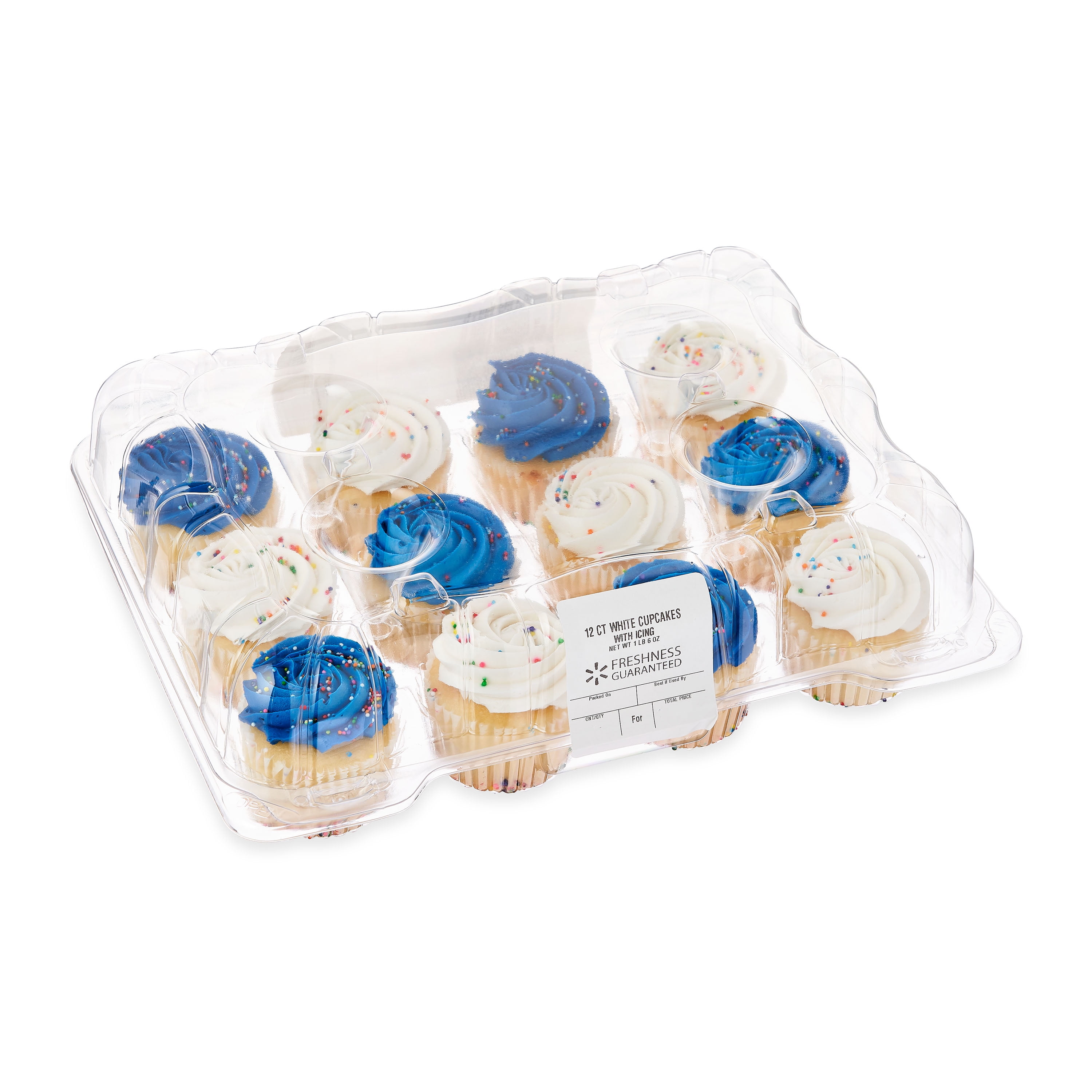Freshness Guaranteed Vanilla Cupcakes, 22 oz, 12 Count, Colors Will Vary