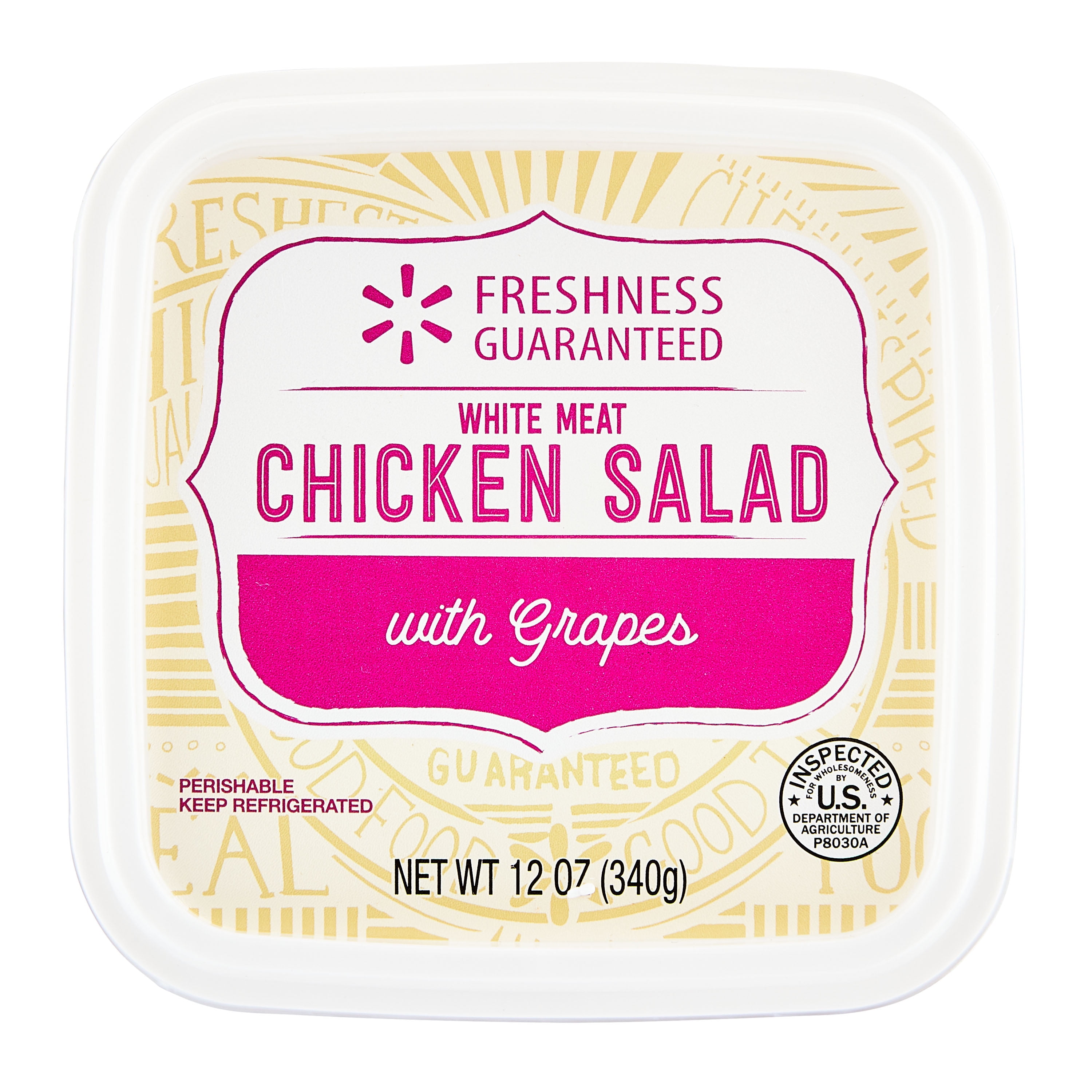 Freshness Guaranteed White Meat Chicken Salad with Grapes, 12 oz (Refrigerated)
