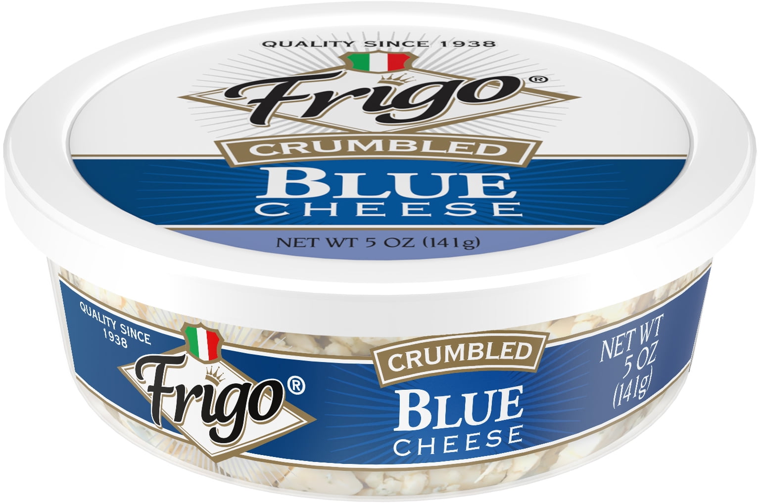 Frigo Crumbled Blue Cheese, 5 oz Refrigerated Plastic Cup