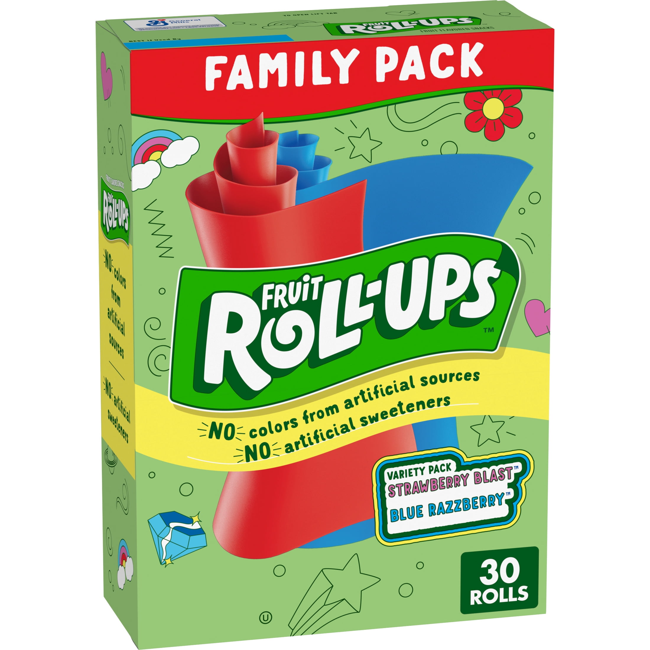 Fruit Roll-Ups Variety Family Pack, 30 ct