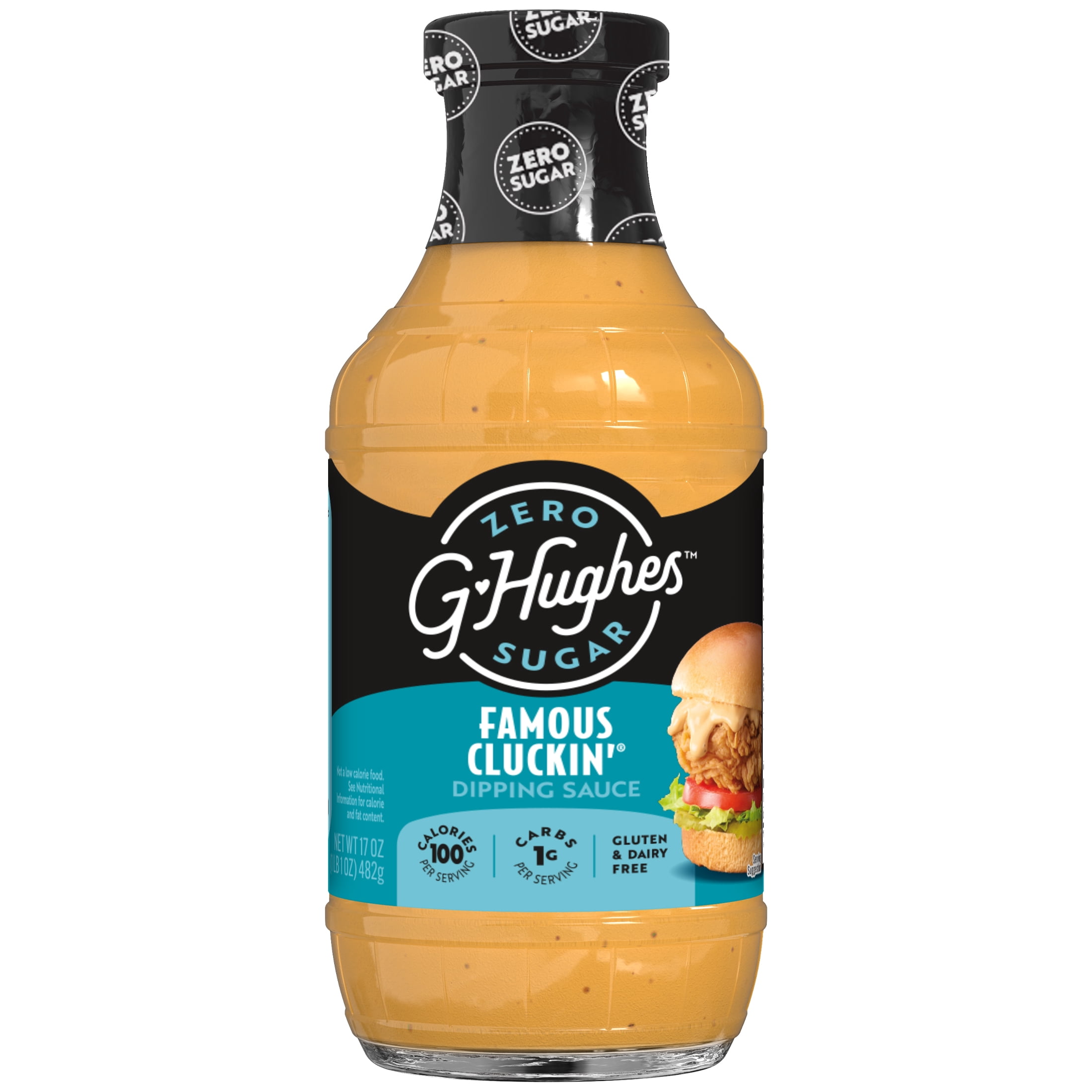 G Hughes Zero Sugar Famous Cluckin' Dipping Sauce, 17 oz