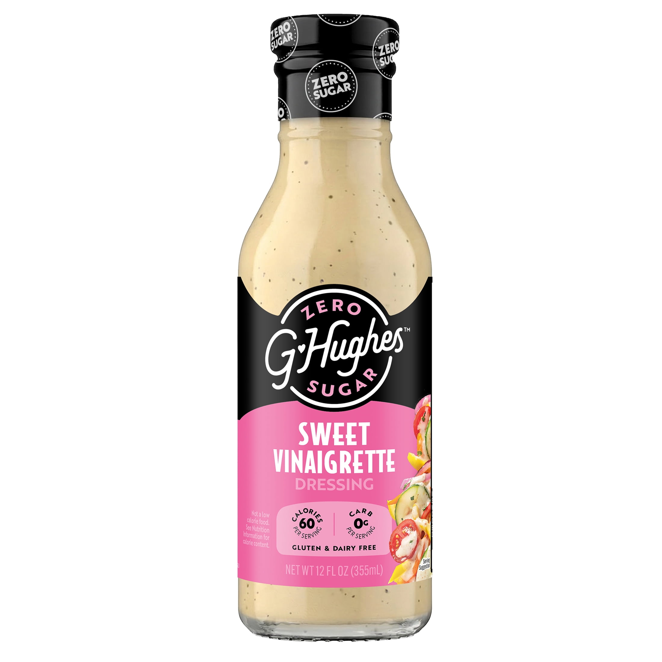G Hughes Zero Sugar Sweet Vinaigrette, 12 fl oz