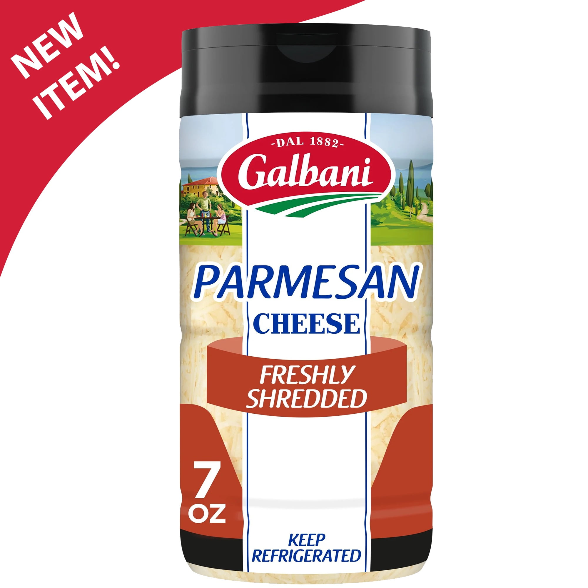 Galbani Freshly Shredded Parmesan Cheese Shaker, 7 oz (Refrigerated)
