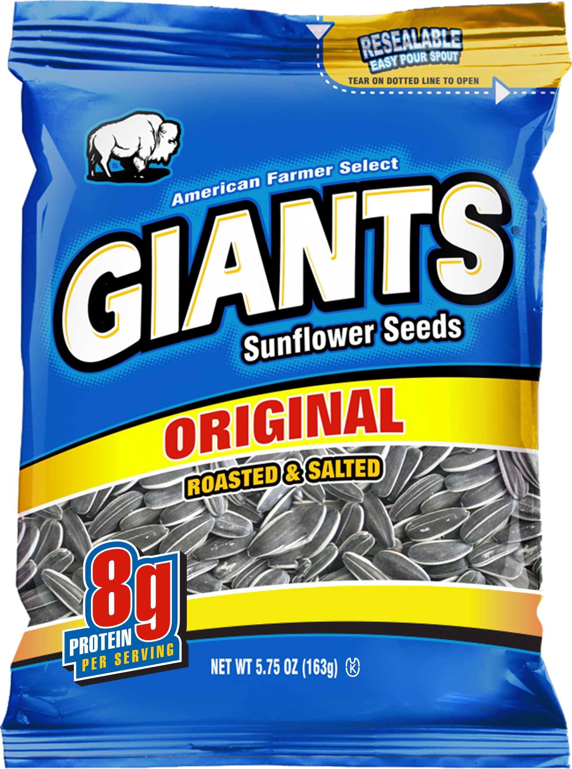 Giants Snacks Roasted & Salted Original Sunflower Seeds, 5.75 Oz