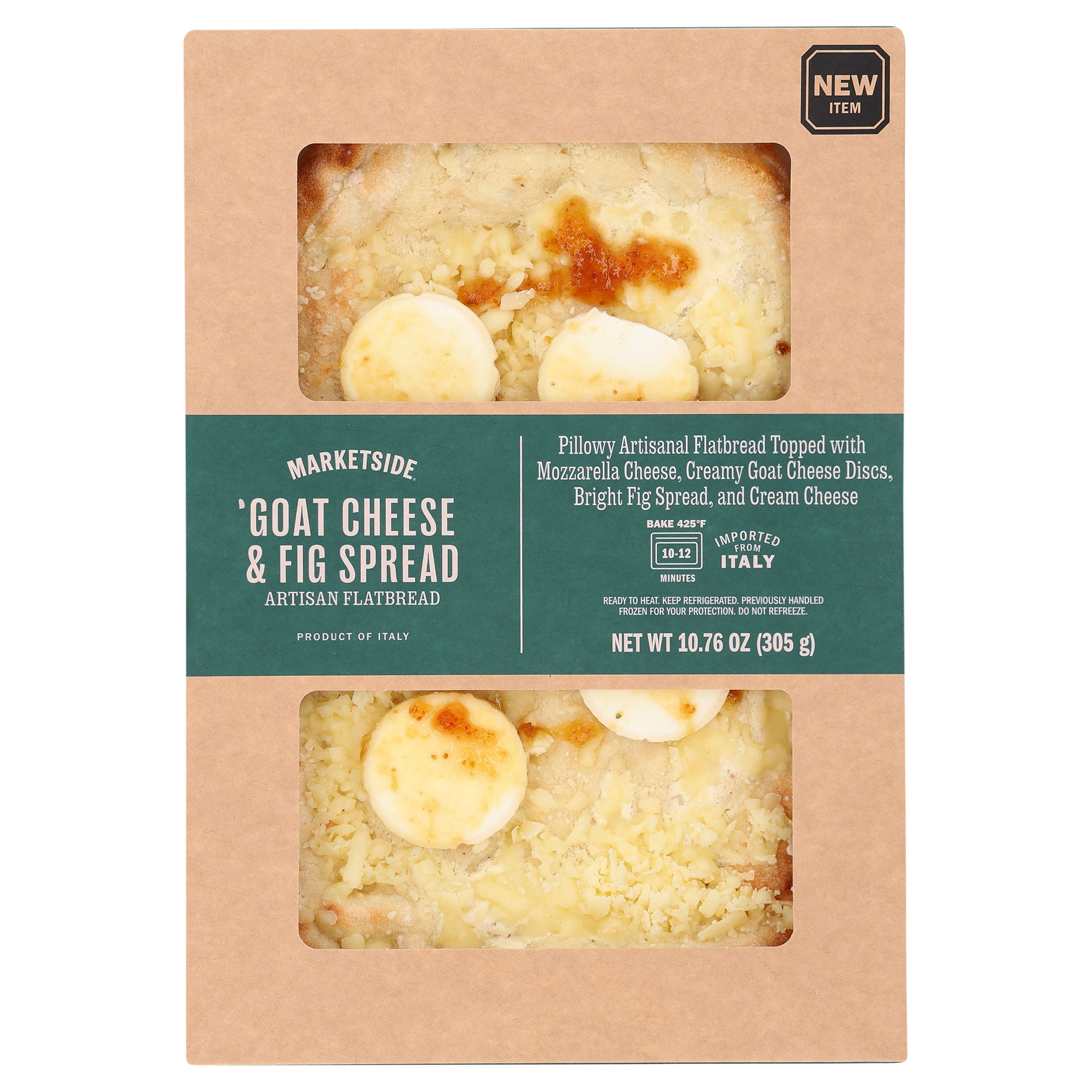 Marketside Goat Cheese and Fig Spread Artisan Flatbread, 10.76 oz