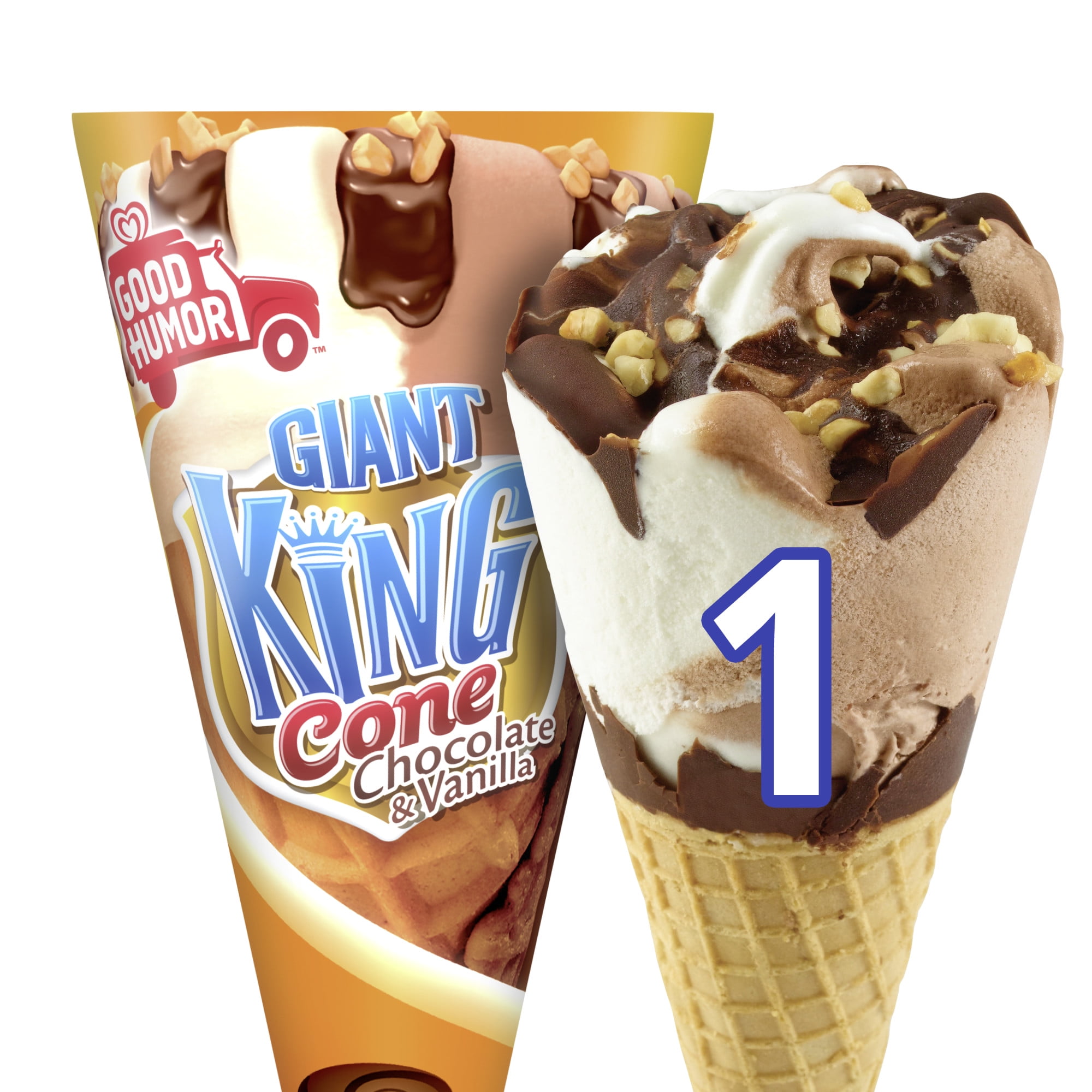 Good Humor Ice Cream & Frozen Desserts Cone Giant King 8 oz