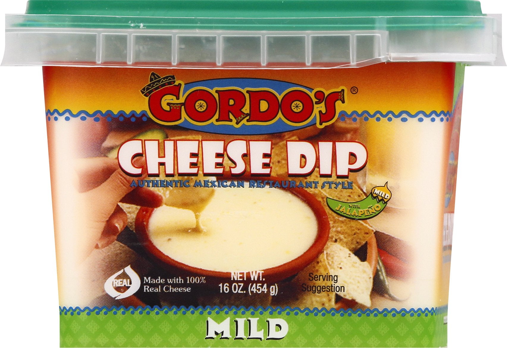 Gordo's Mild Queso Cheese Dip, 16 oz, Refrigerated Dip