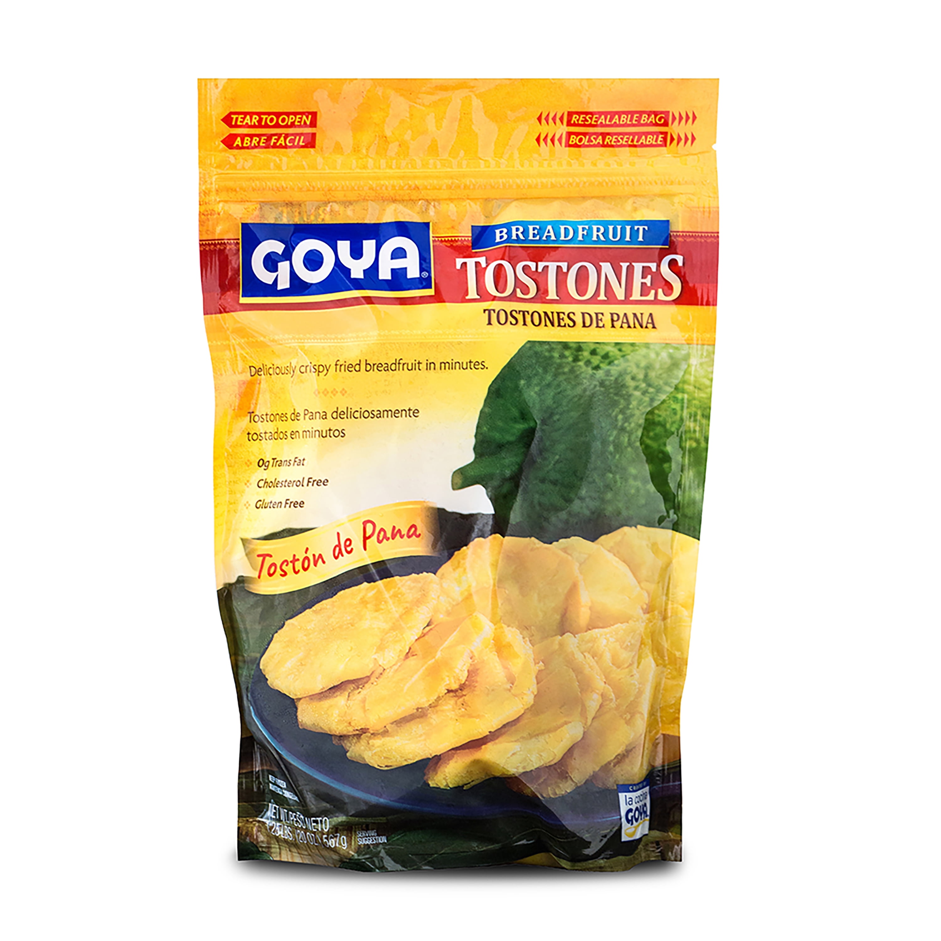 Goya Tostones De Pana Packaged Fried Breadfruit Appetizers 20 oz