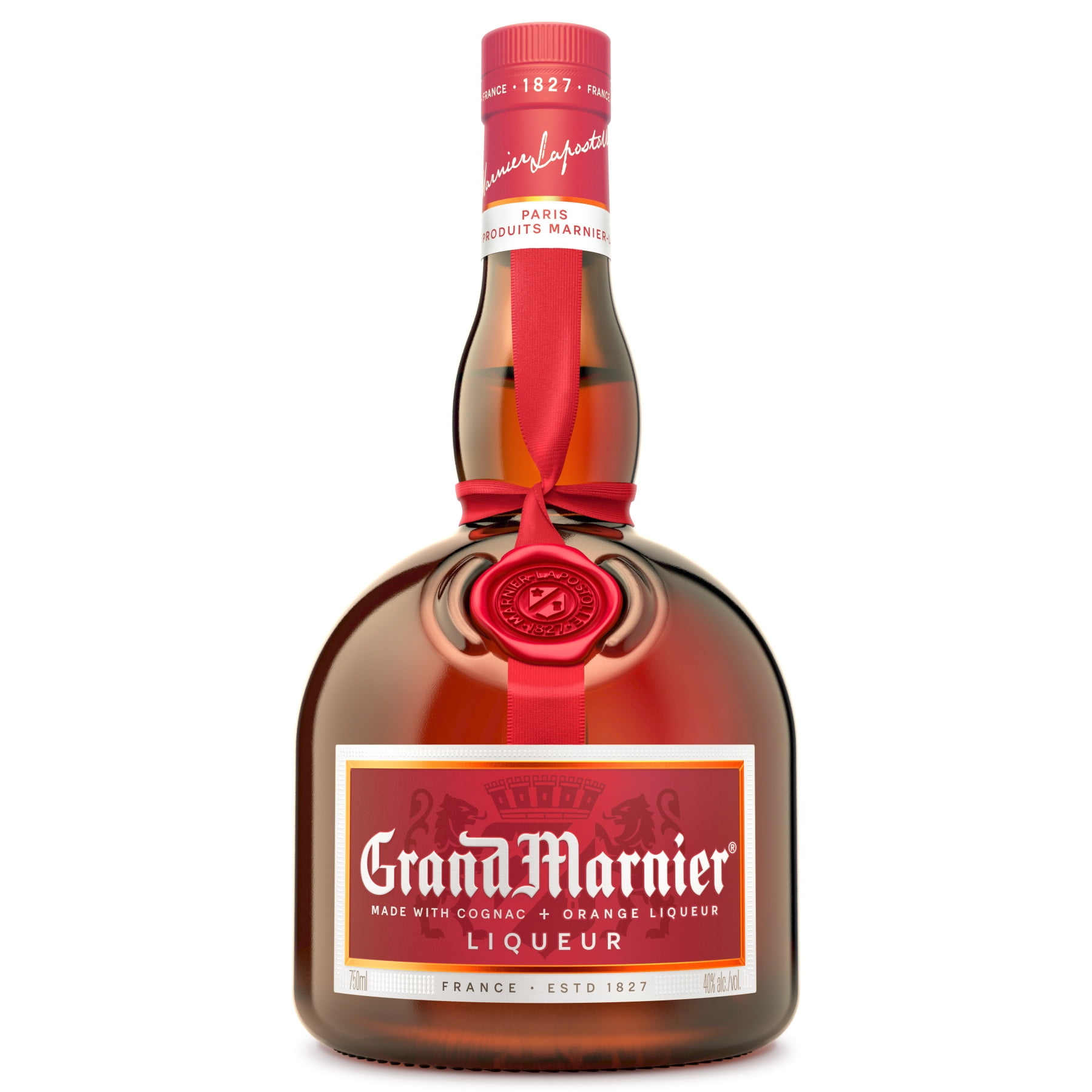 Grand Marnier Cognac & Orange Cordon Rouge Brandy Liqueur, 750 ml Bottle, 40.0% ABV