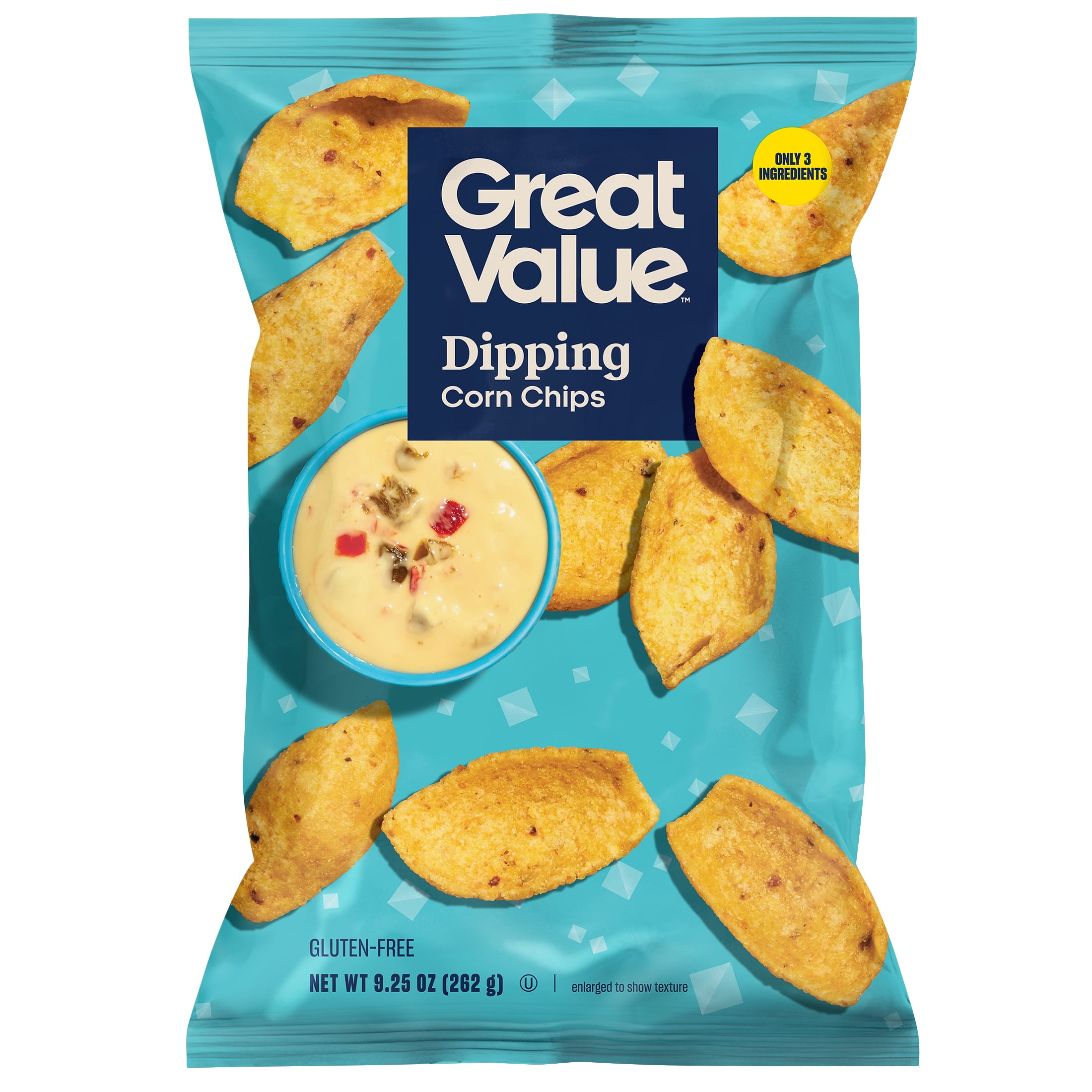 Great Value Dipping Corn Chips, 9.25 oz