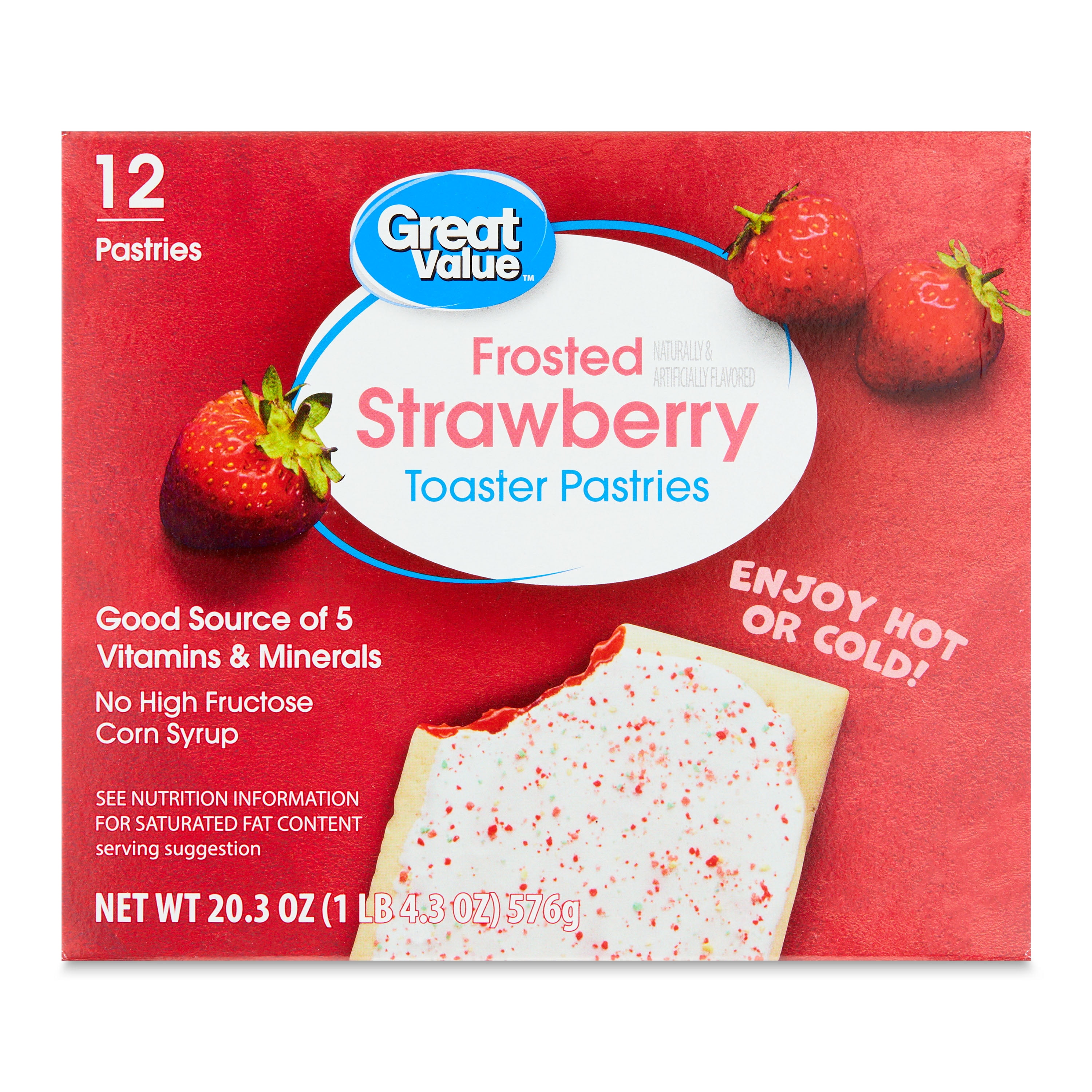 Great Value Frosted Toasted Pastries, 12 Count