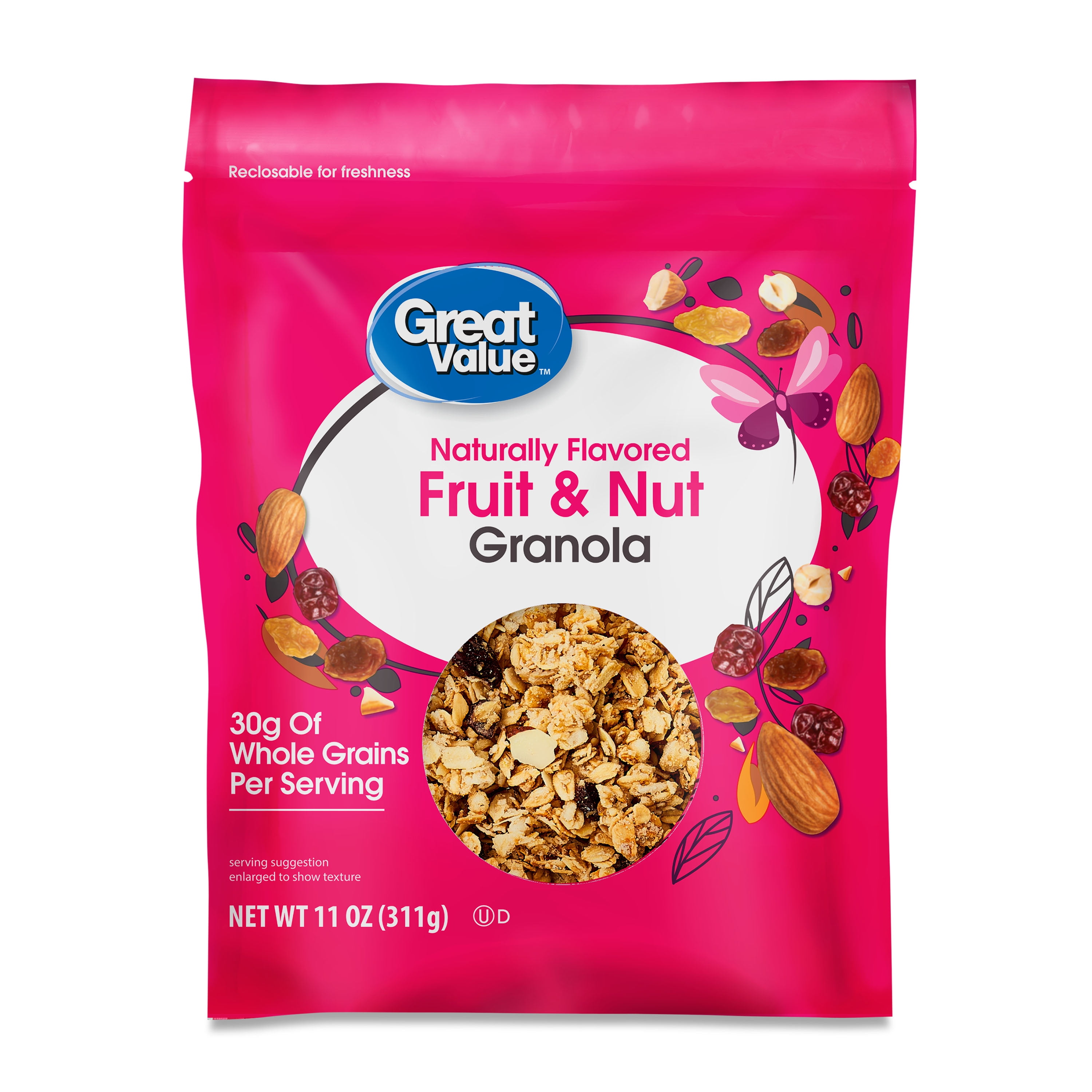 Great Value Fruit and Nut Granola, 11 oz