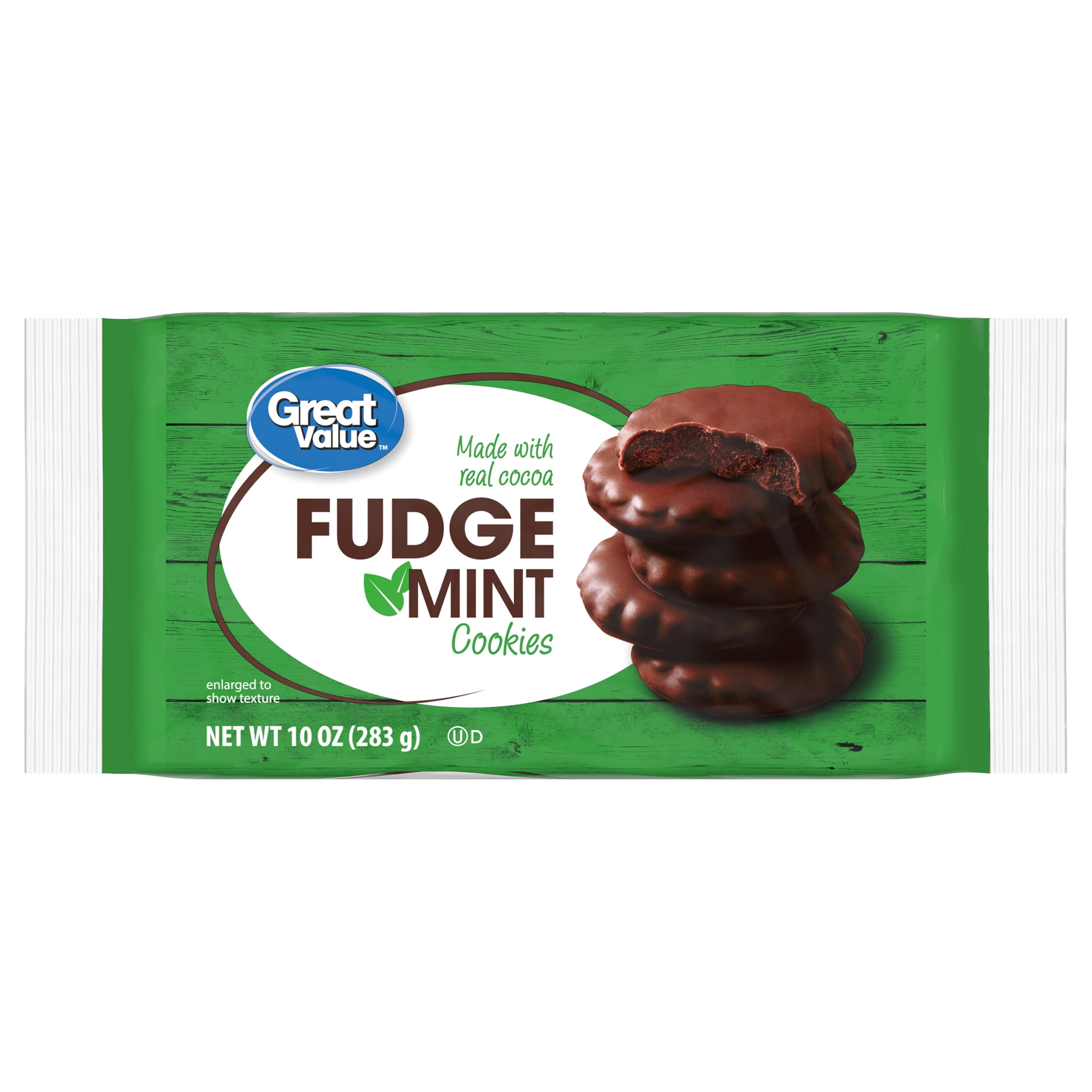 Great Value Fudge Mint Cookies, 10 oz