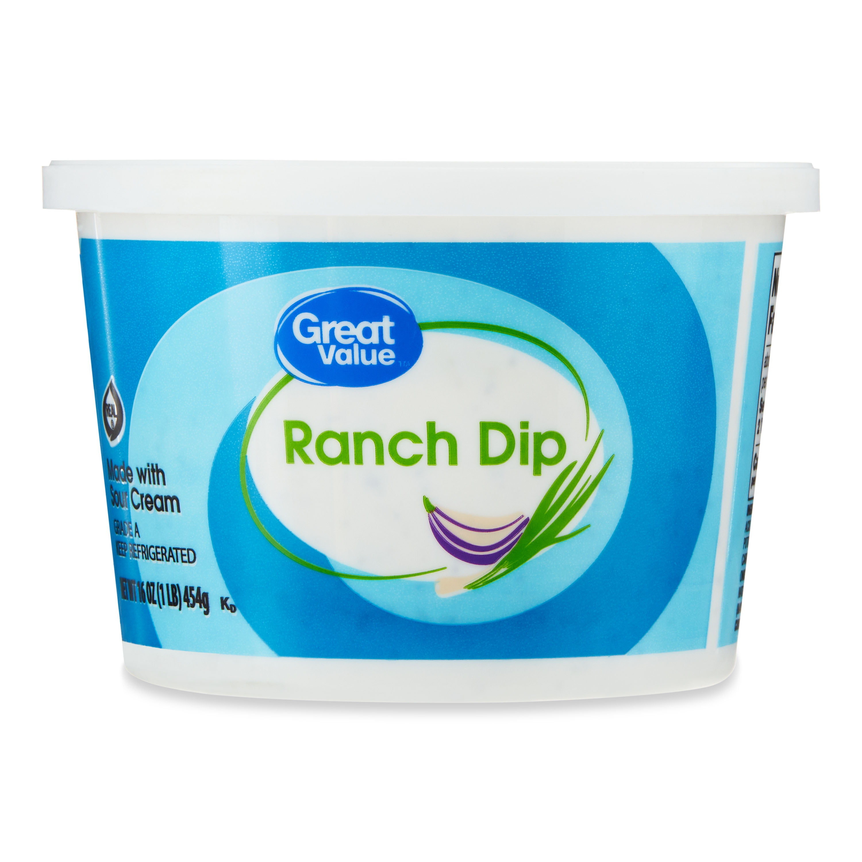 Great Value Gluten-Free Ranch Dip, 16 oz Refrigerated Tub