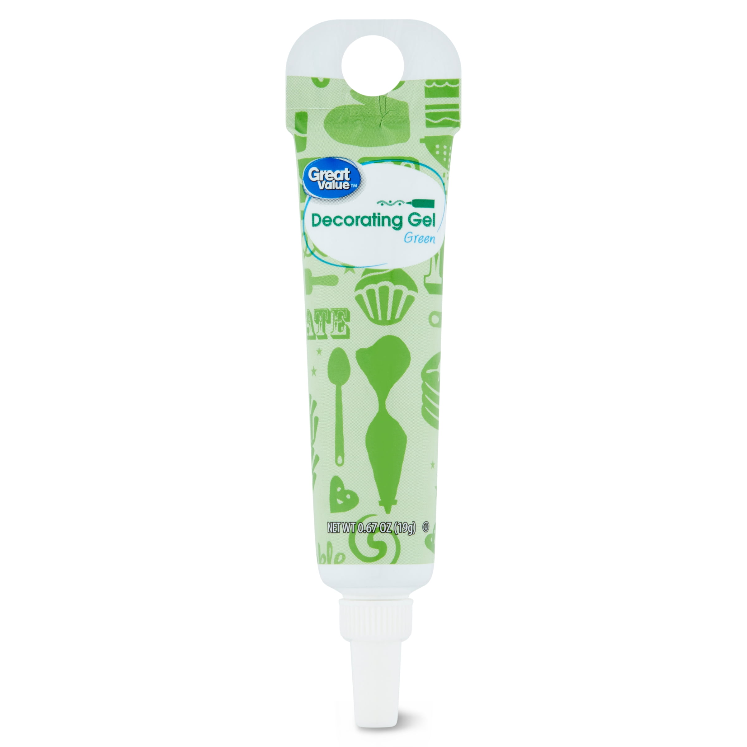 Great Value Green Decorating Gel, 0.67 oz