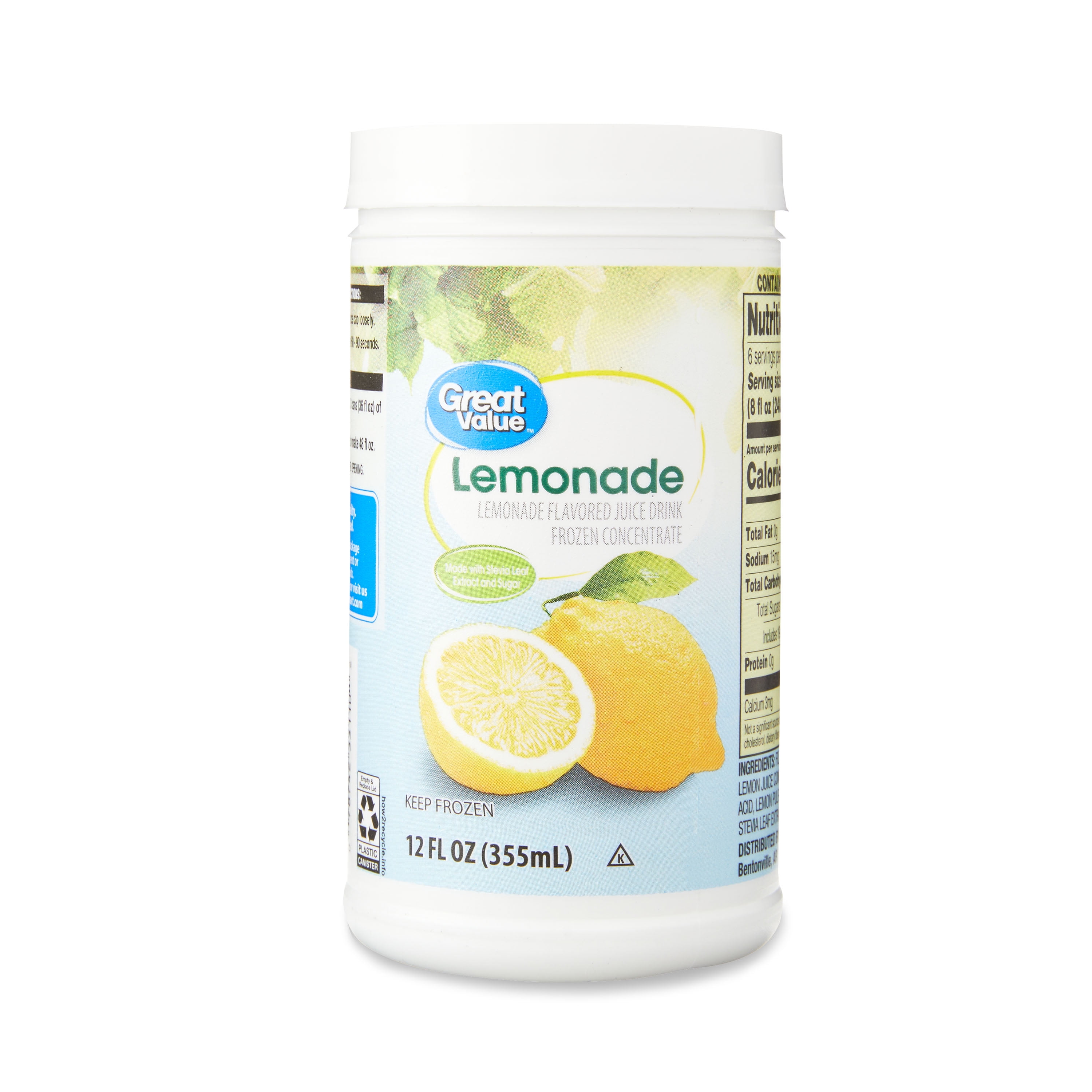 Great Value Lemonade Flavored Juice Drink, 12 fl oz (Frozen)