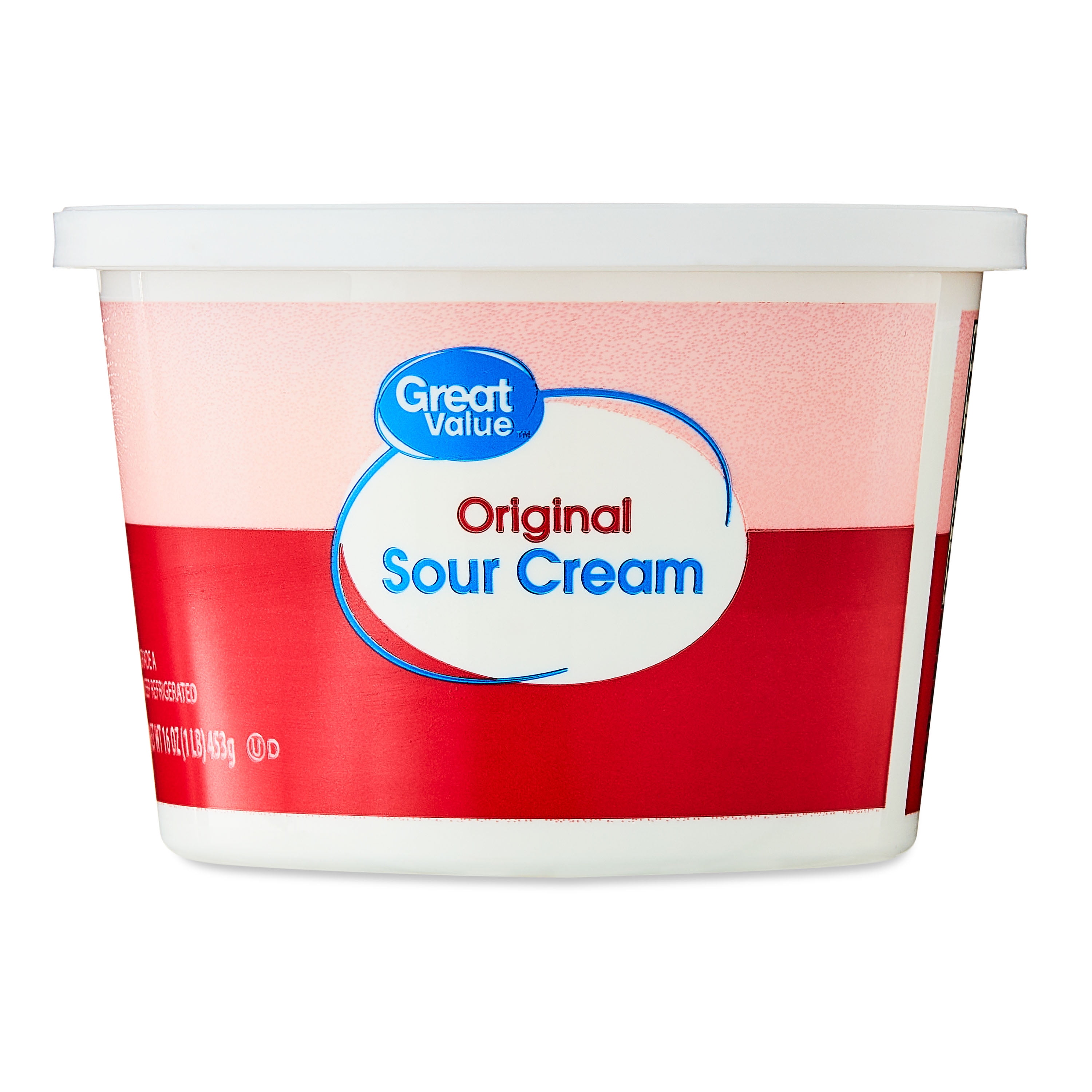 Great Value Original Sour Cream, 16 oz Tub