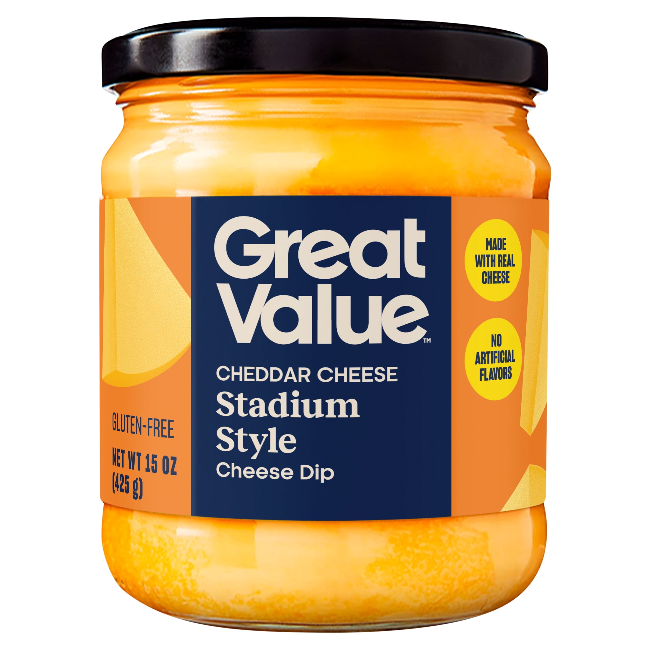 Great Value Stadium Style Cheddar Cheese Dip, 15 oz