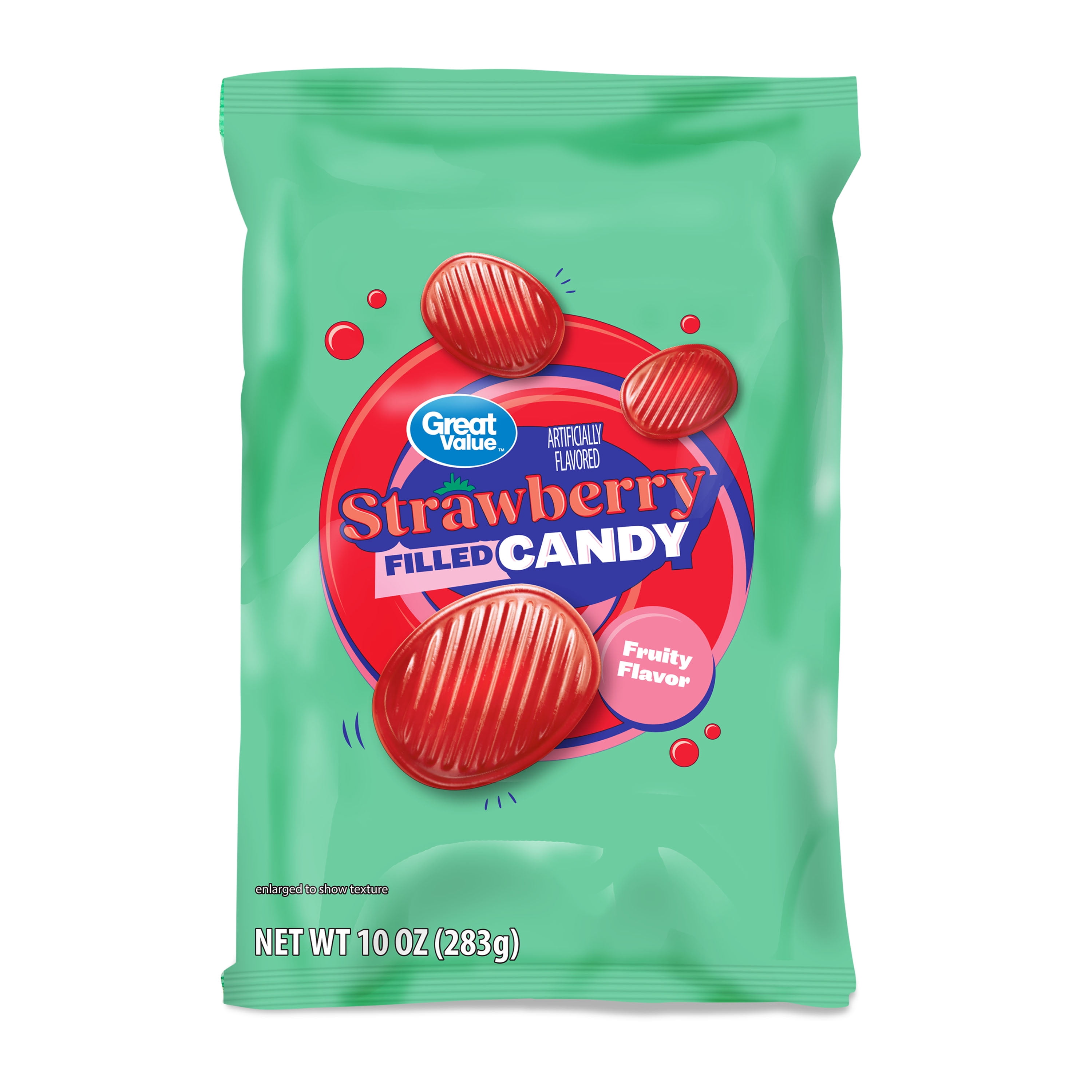 Great Value Strawberry Filled Hard Candy, 10 oz Bag