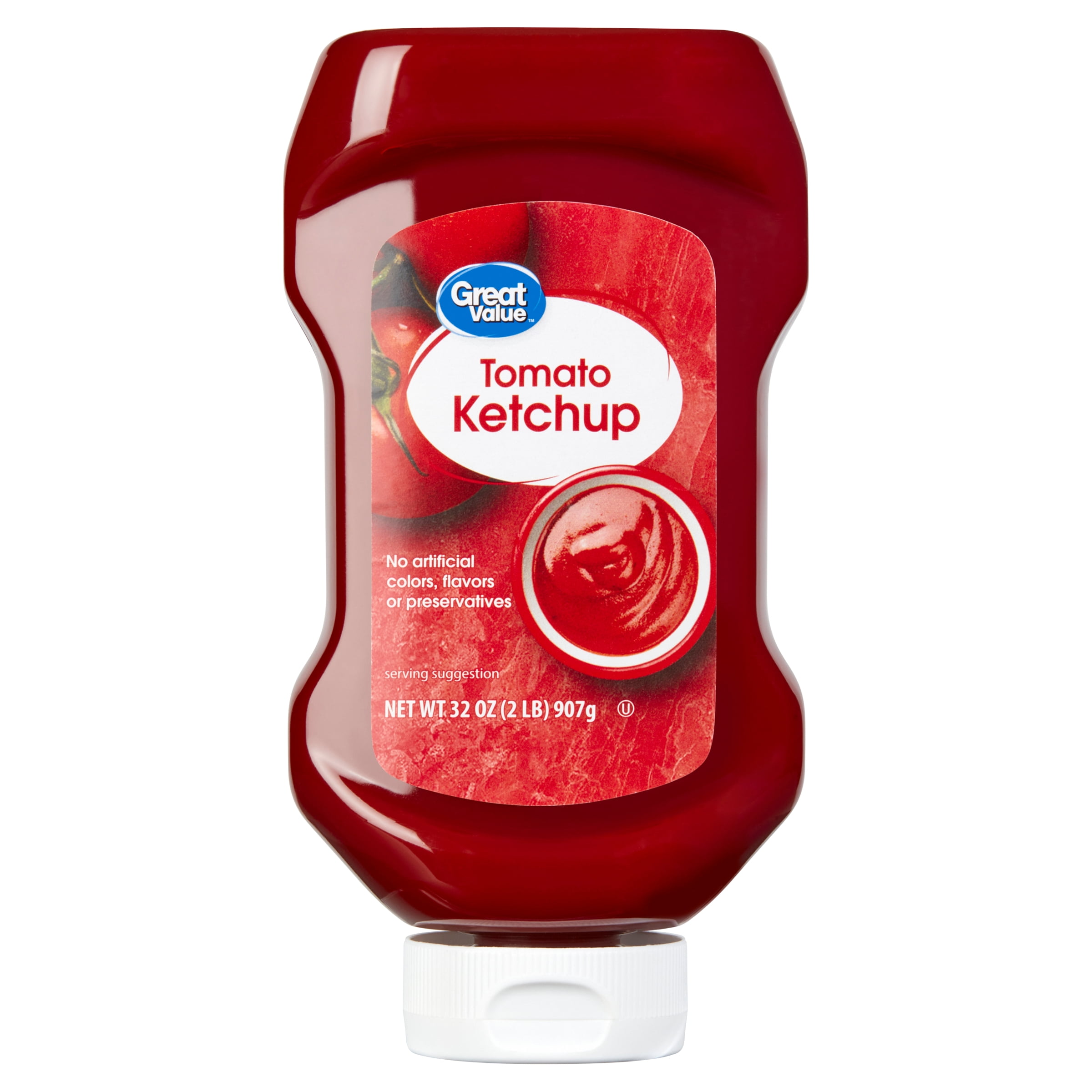 Great Value Tomato Ketchup, 32 oz, Gluten Free, Allergy Friendly