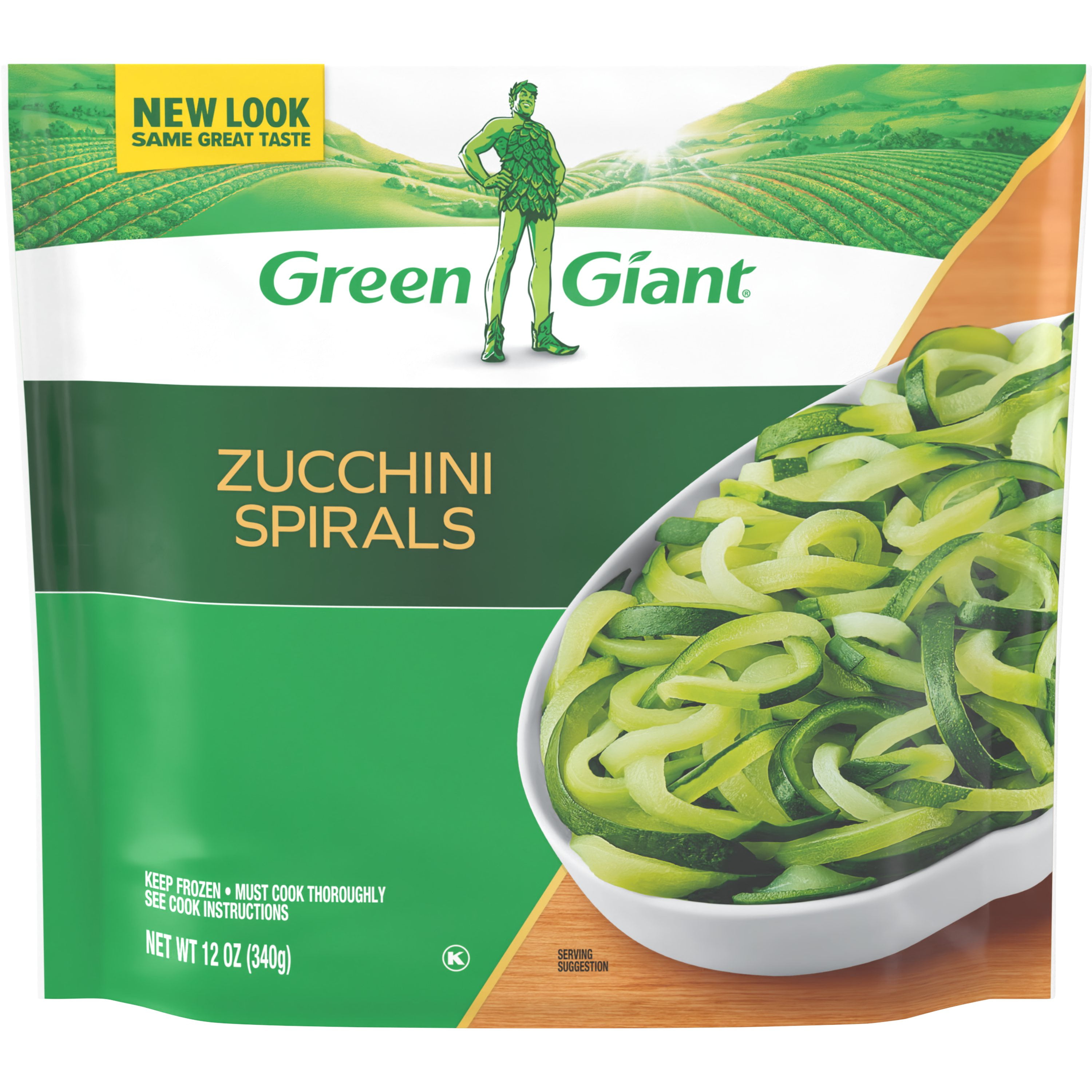 Green Giant Veggie Spirals Zucchini, Gluten Free, 12 oz Bag (Frozen Vegetables)