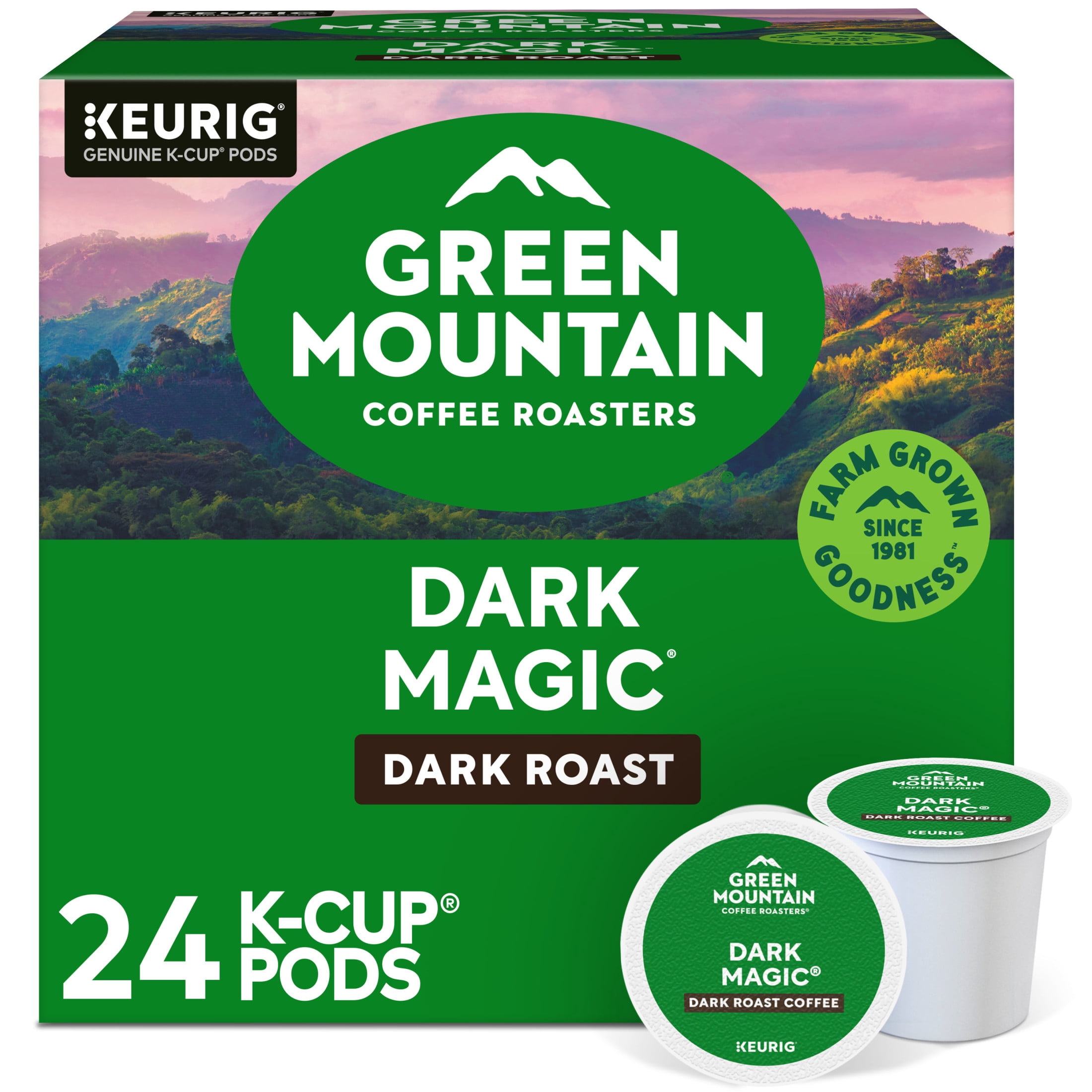 Green Mountain Coffee Roasters, Dark Magic Dark Roast K-Cup Coffee Pods, 24 Count