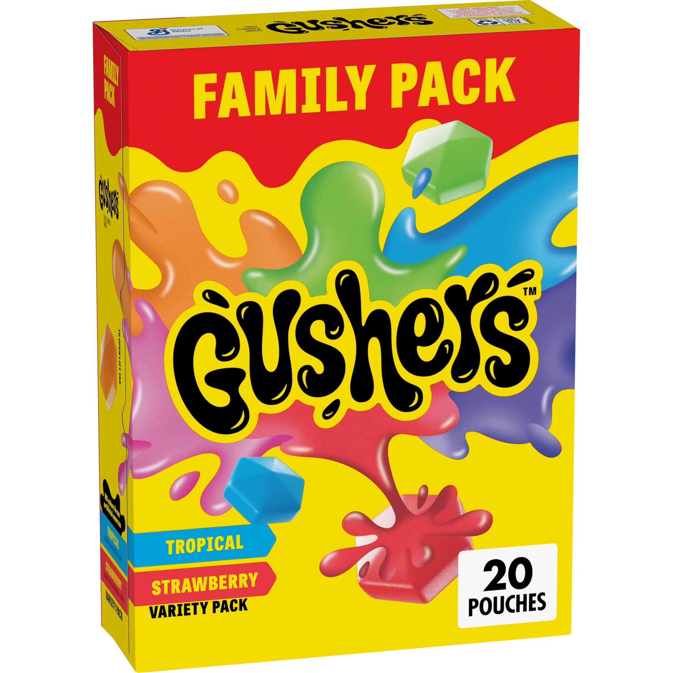 Gushers Fruit Snacks Variety Family Pack, 20 ct