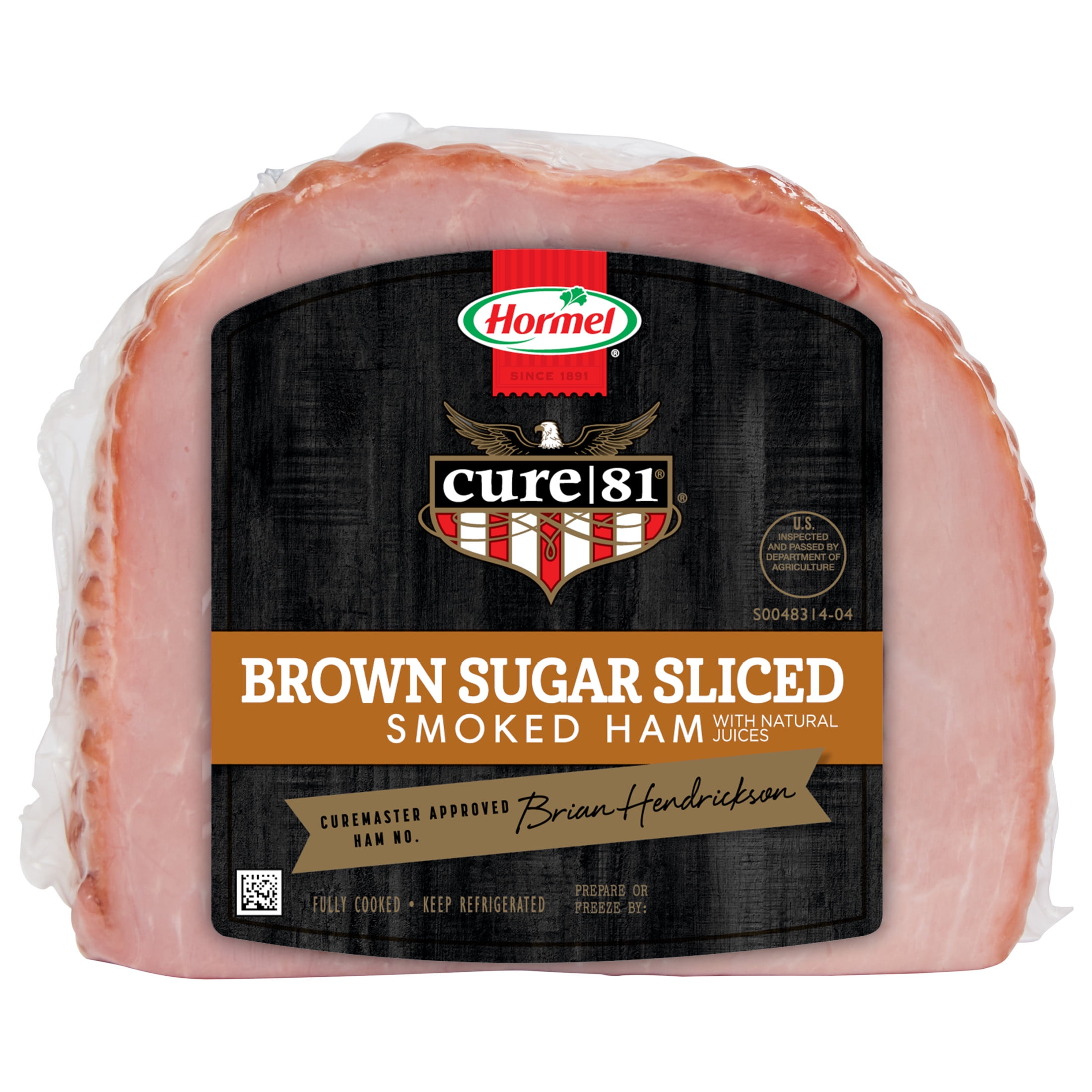 HORMEL CURE 81 Brown Sugar Sliced Boneless Quarter Ham, 1.5-3.0 lb Plastic Vacuum Package
