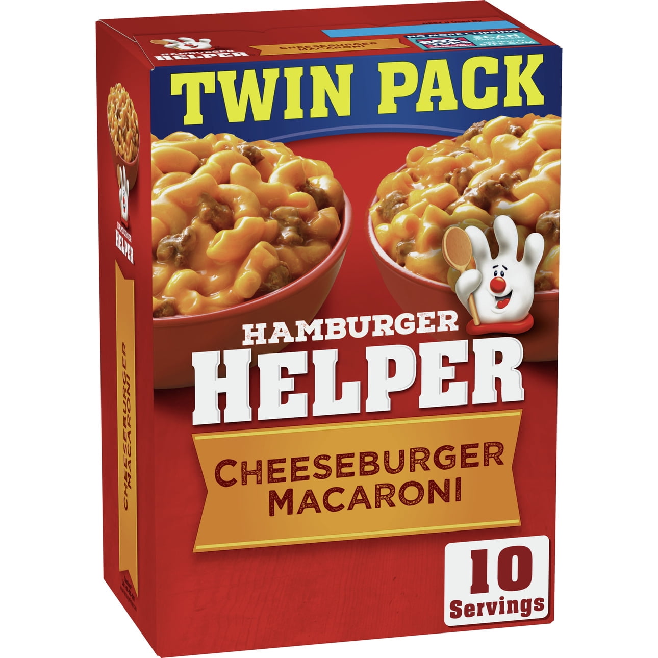 Hamburger Helper Cheeseburger Macaroni, Made With Real Cheese, 13.6 oz., Twin Pack
