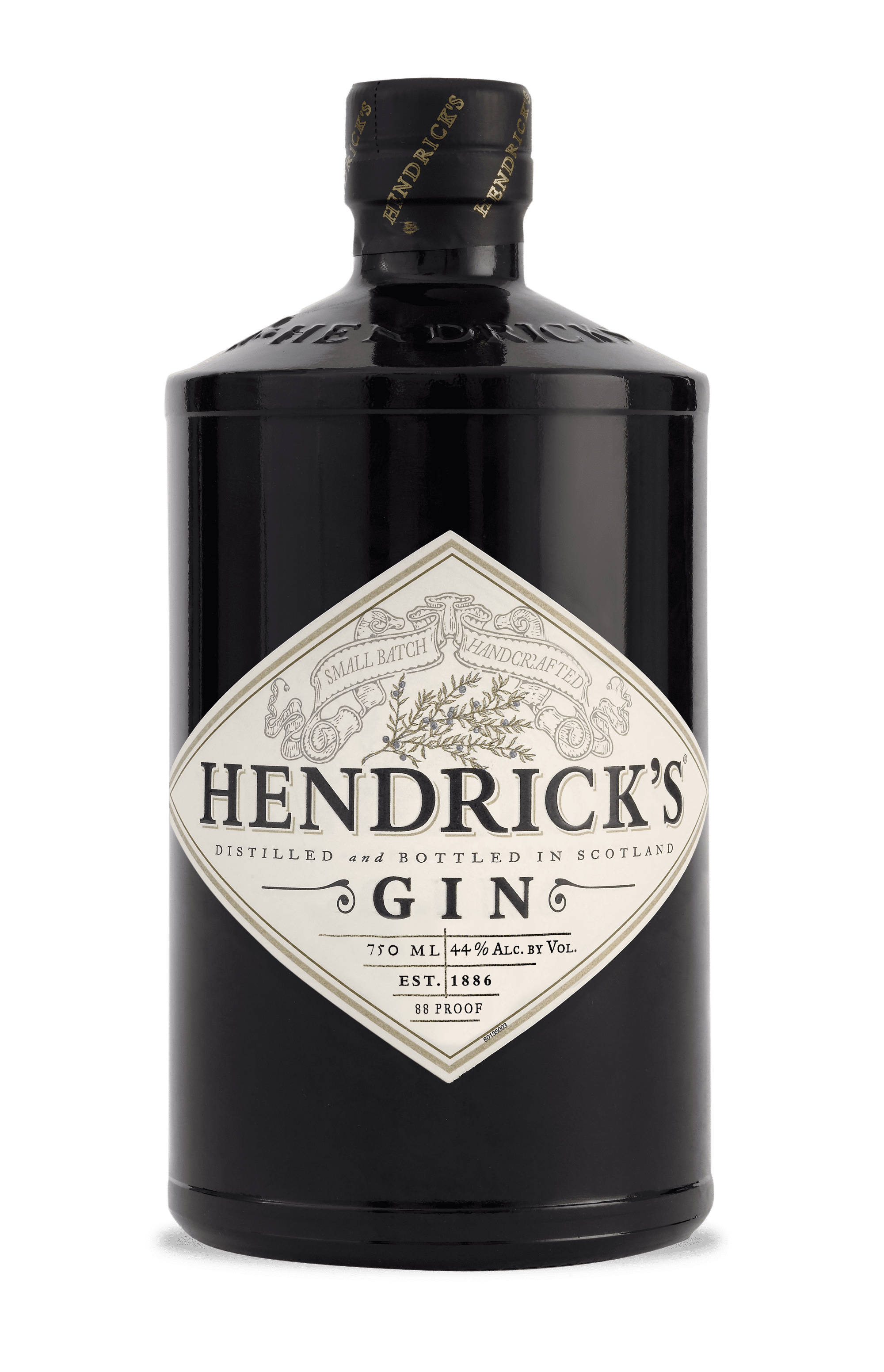 Hendrick's Gin, 750ml Glass Bottle, 43% ABV 86 Proof
