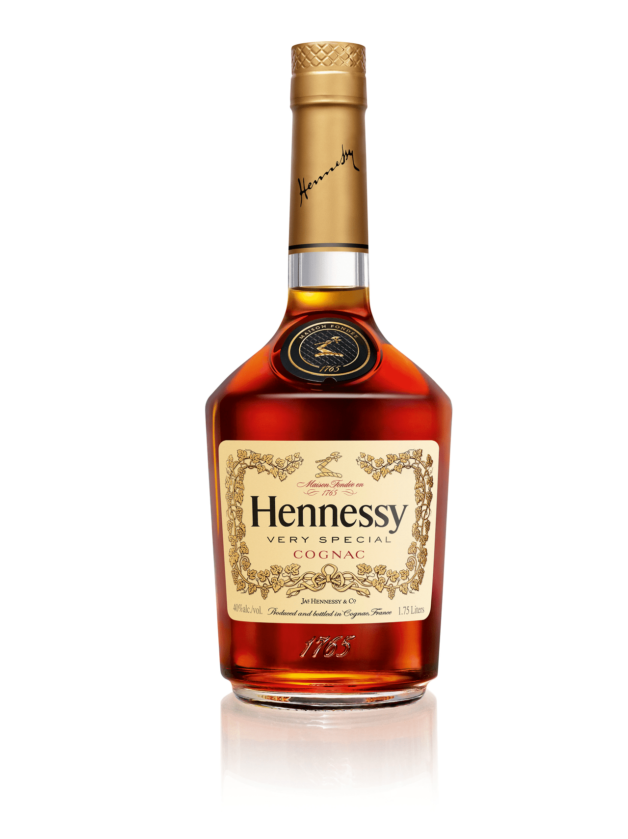 Hennessy Very Special Cognac, 1.75 L Bottle, 40.0% ABV