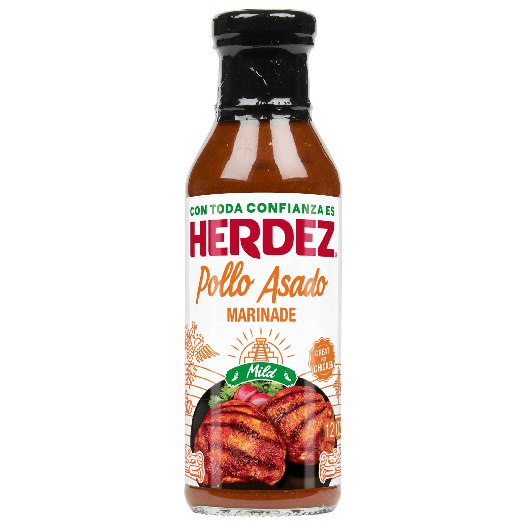HERDEZ Pollo Asado Marinade Mild, Marinade, 12oz Glass Bottle