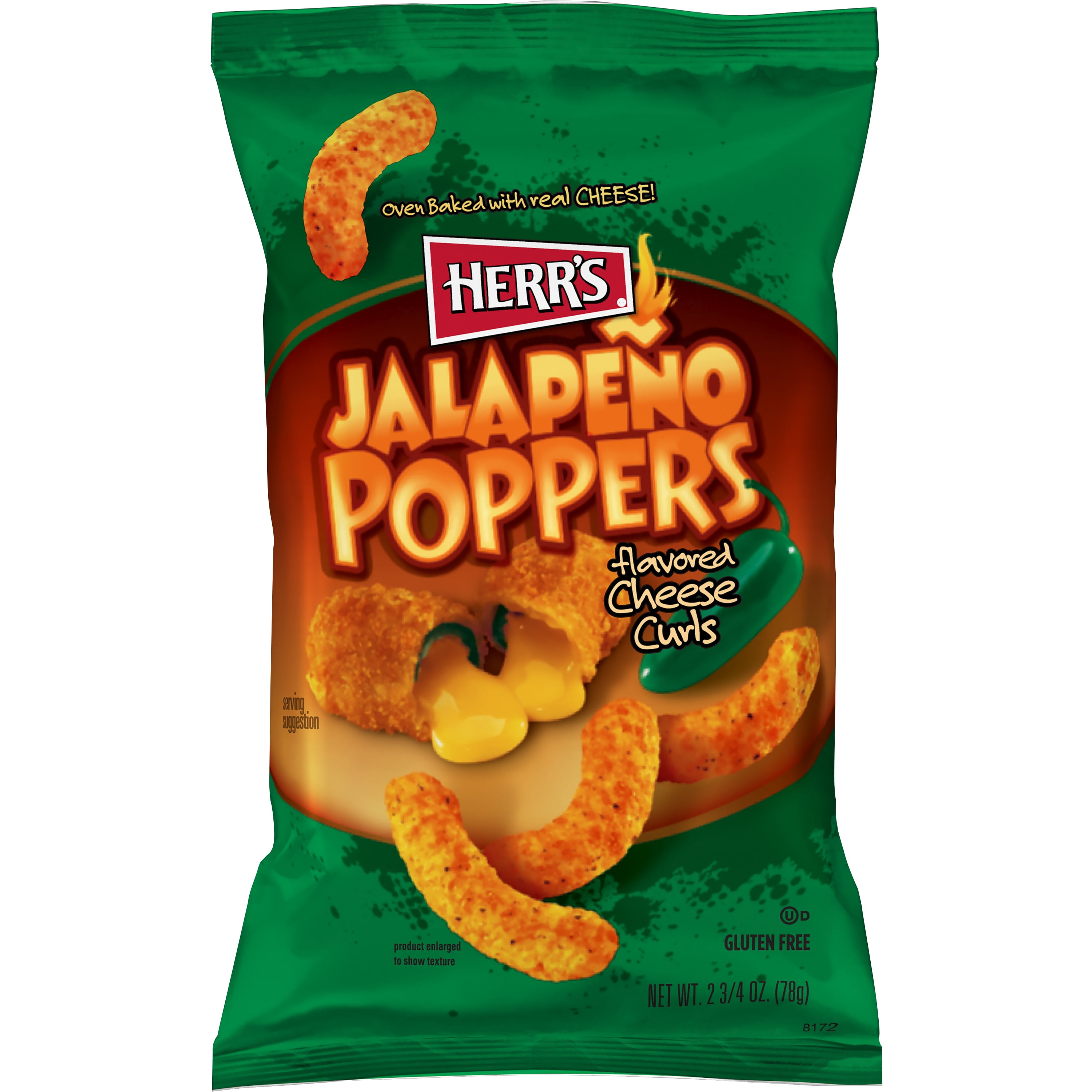 Herr's Jalapeo Poppers Flavored Cheese Curls - 2.75 oz