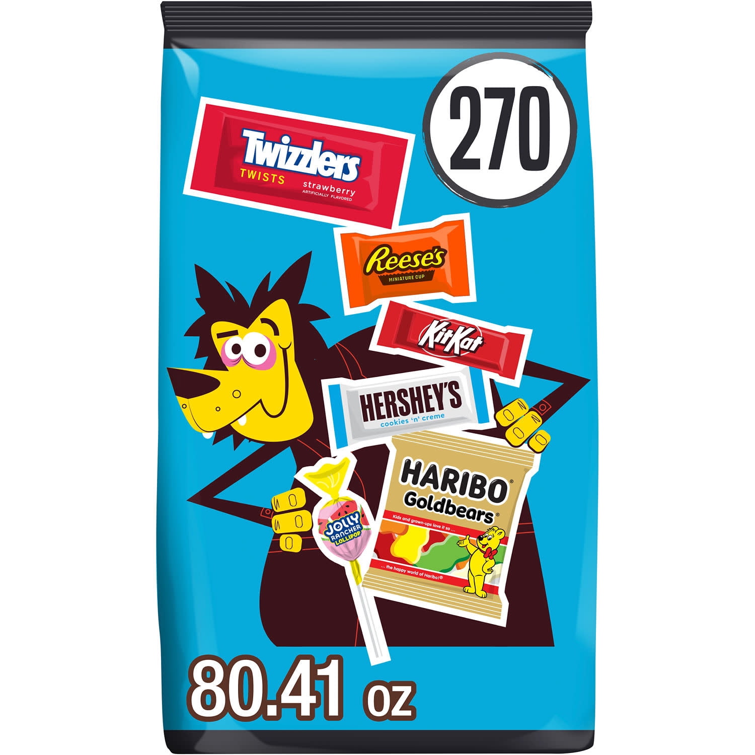 Hershey Assorted, Halloween Candy Bulk Bag, 80.41 oz (270 Pieces)