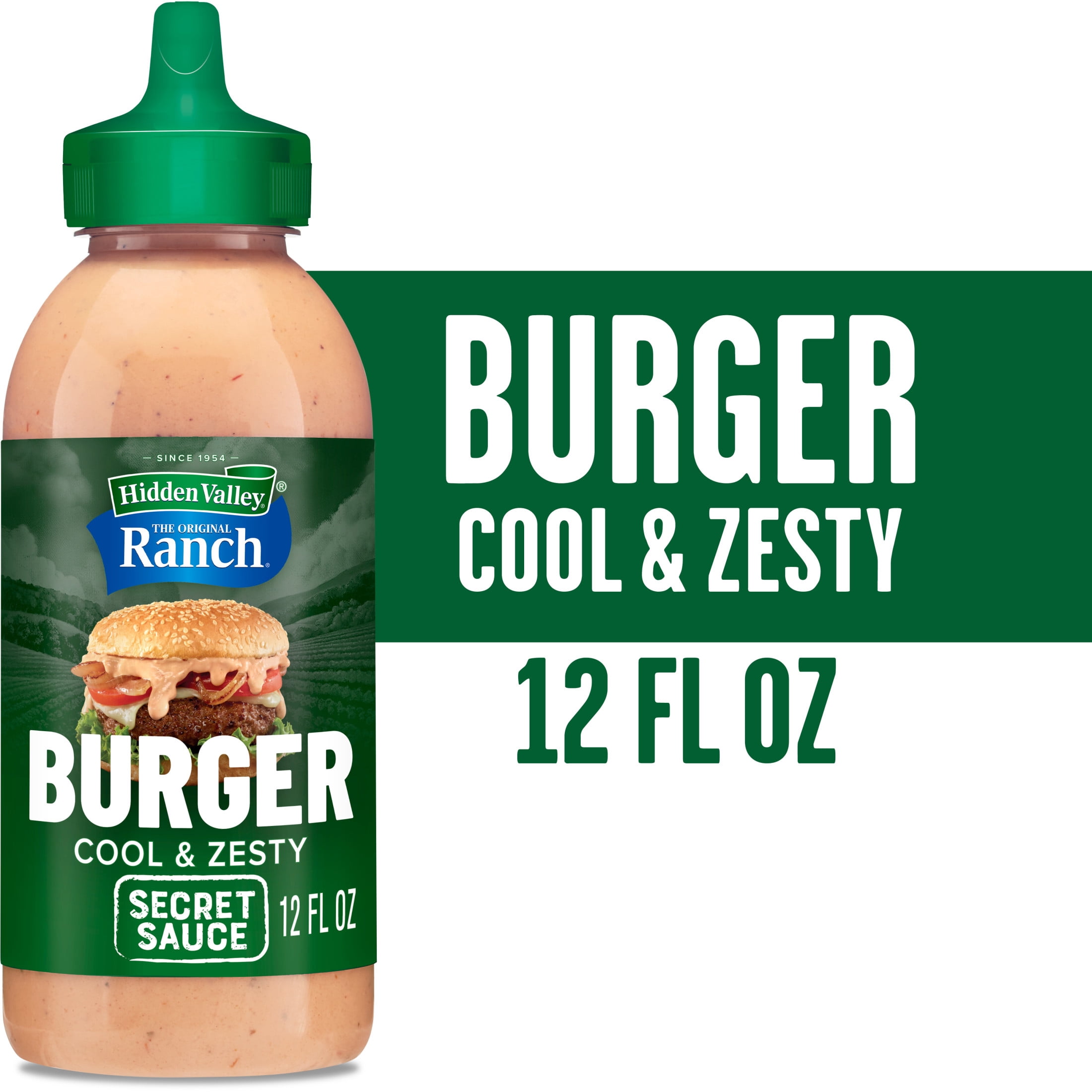 Hidden Valley Ranch Cool & Zesty Burger Secret Sauce, 12 fl oz Squeeze Bottle