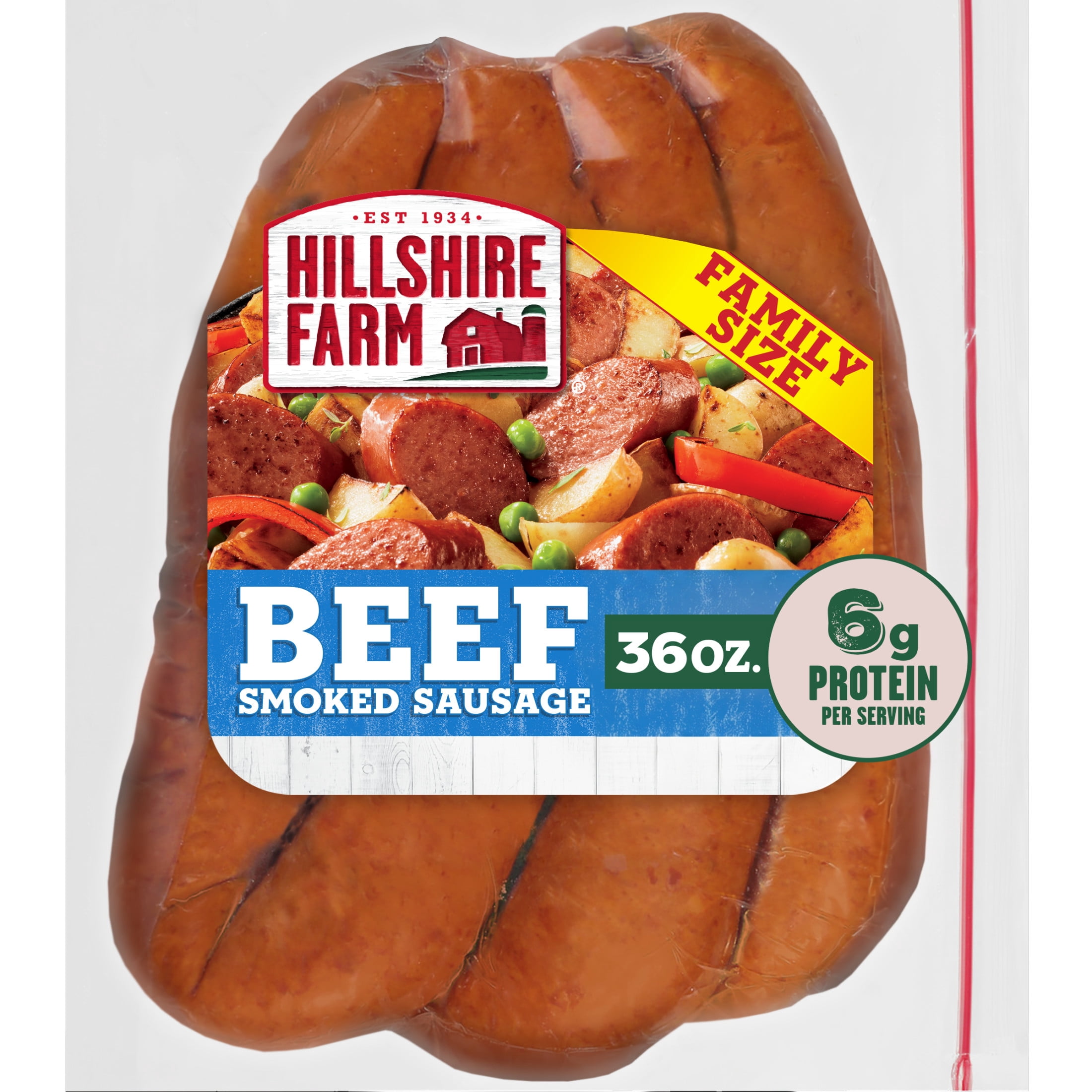 Hillshire Farm Beef Smoked Sausage Rope, 36 oz (Refrigerated)