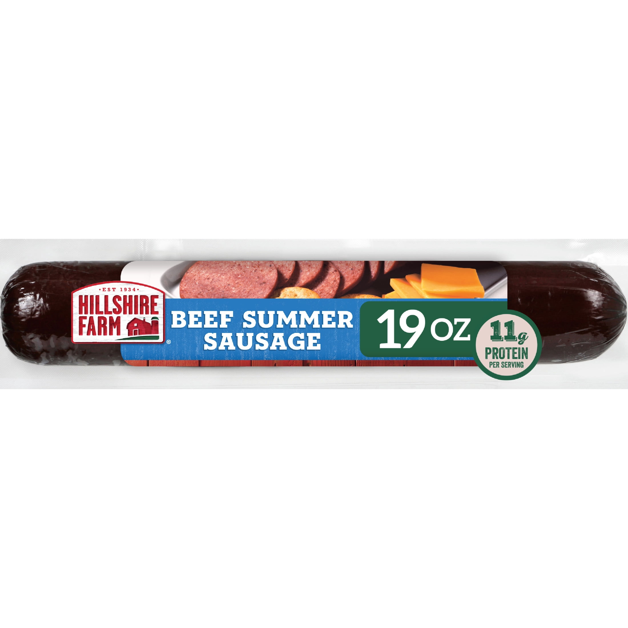 Hillshire Farm Hardwood Smoked Beef Summer Sausage, 19 oz, (Refrigerated)
